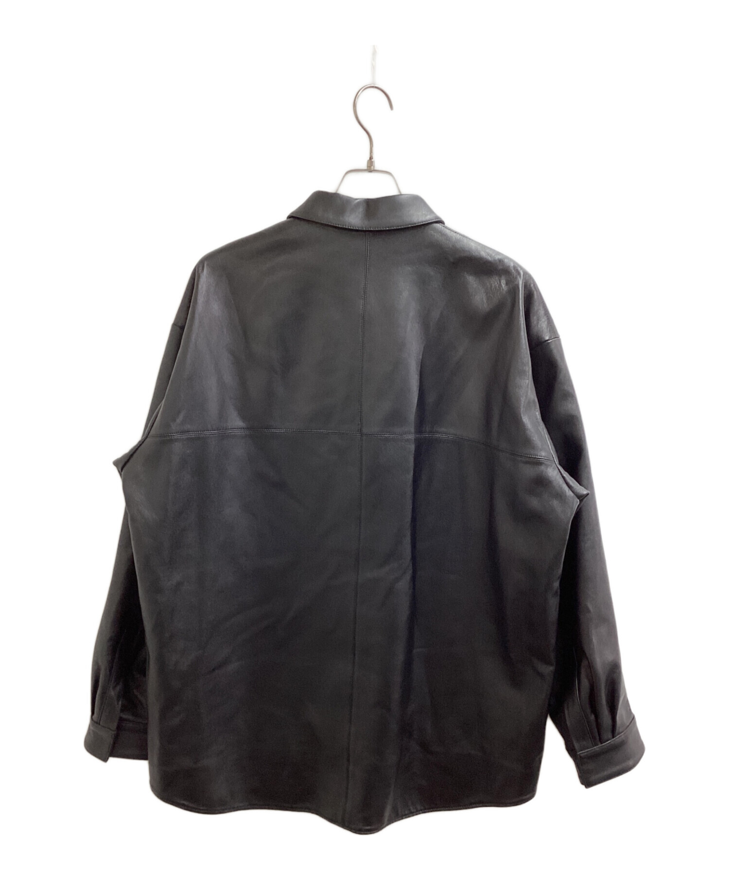 中古・古着通販】stein (シュタイン) OVERSIZED LEATHER SHIRT JACKET