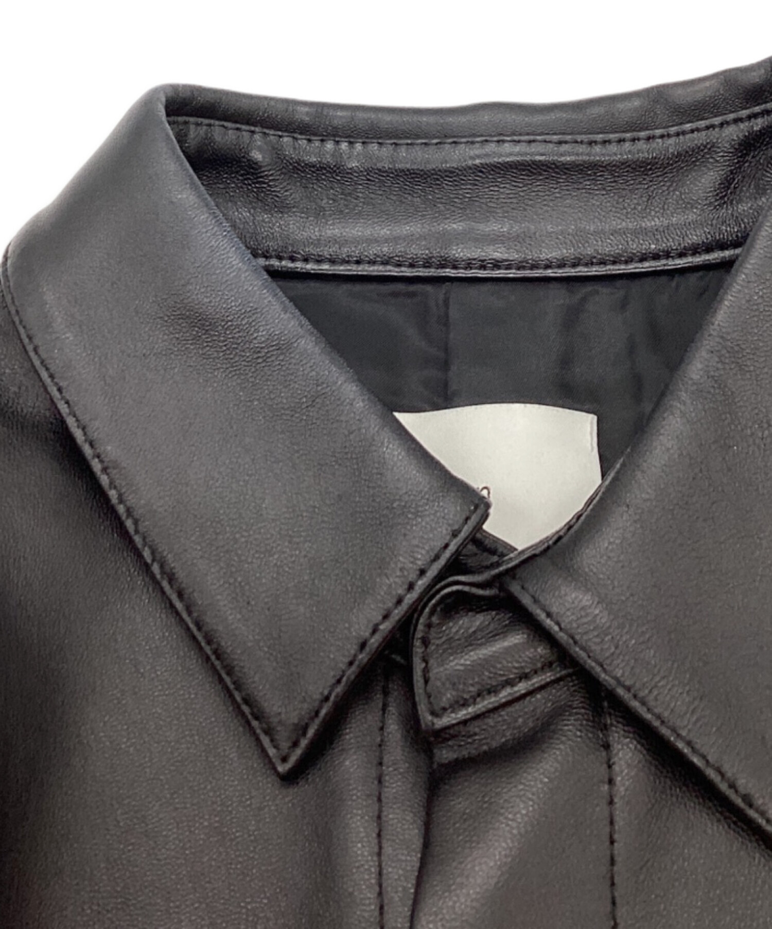中古・古着通販】stein (シュタイン) OVERSIZED LEATHER SHIRT JACKET