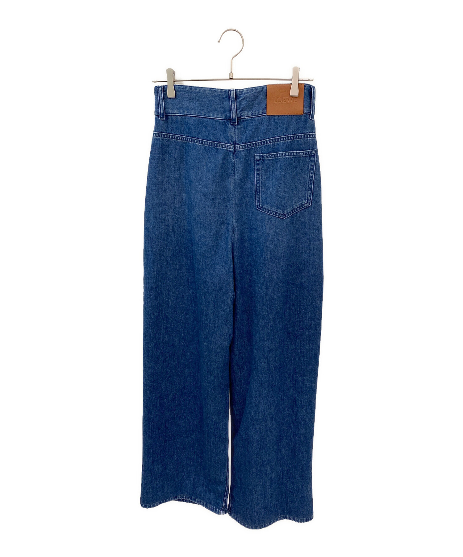中古・古着通販】LOEWE (ロエベ) ラップデニムパンツ ブルー サイズ:36