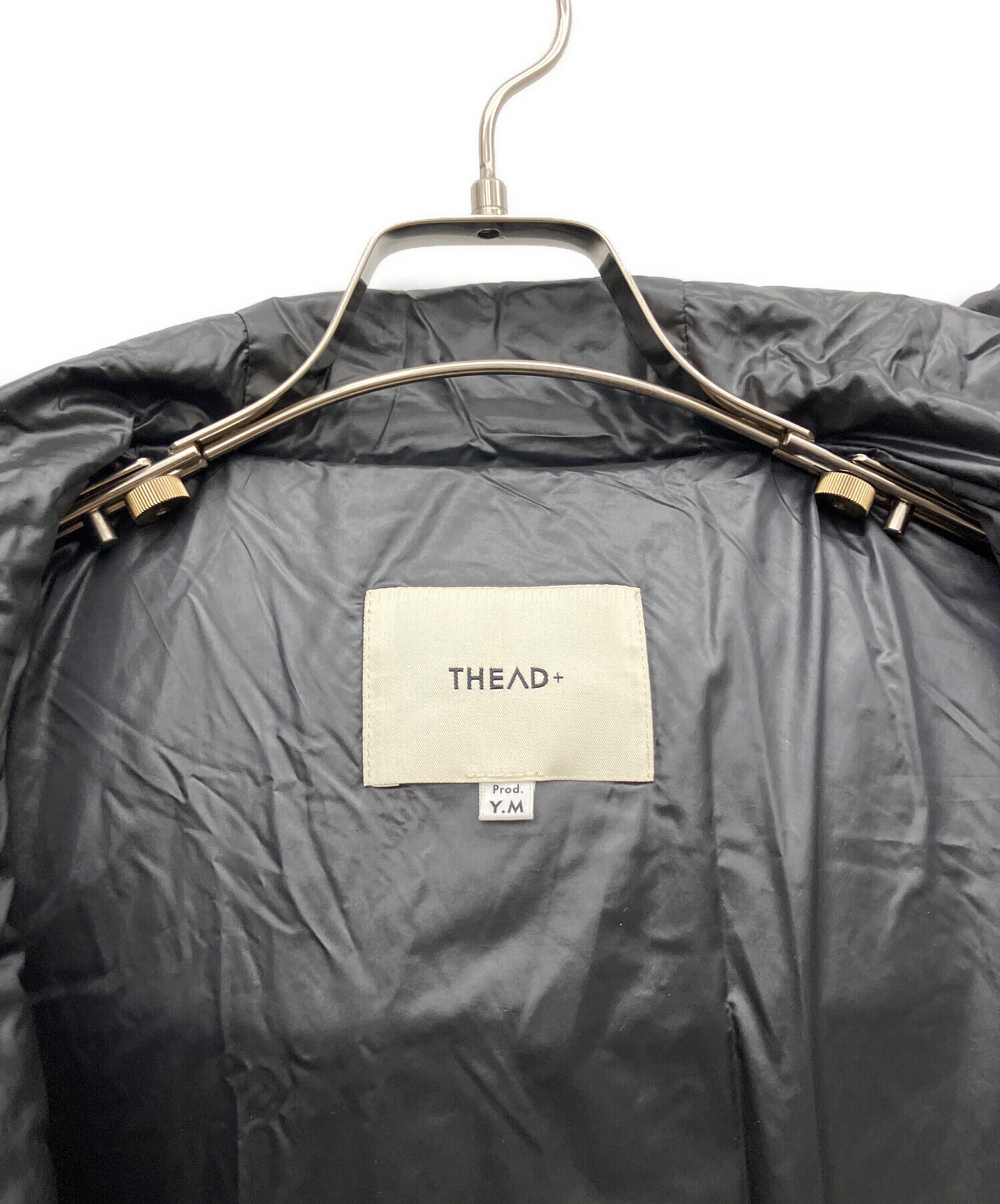 中古・古着通販】THEAD+ (ジアディ) 中綿コート ブラック サイズ 中古・古着通販】THEAD+ (ジアディ) 中綿コート ブラック サイズ