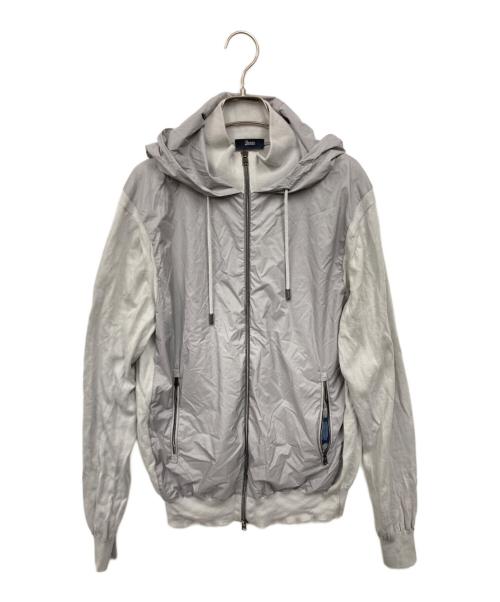 中古・古着通販HERNO (ヘルノ) 切替パーカー グレー サイズ:52