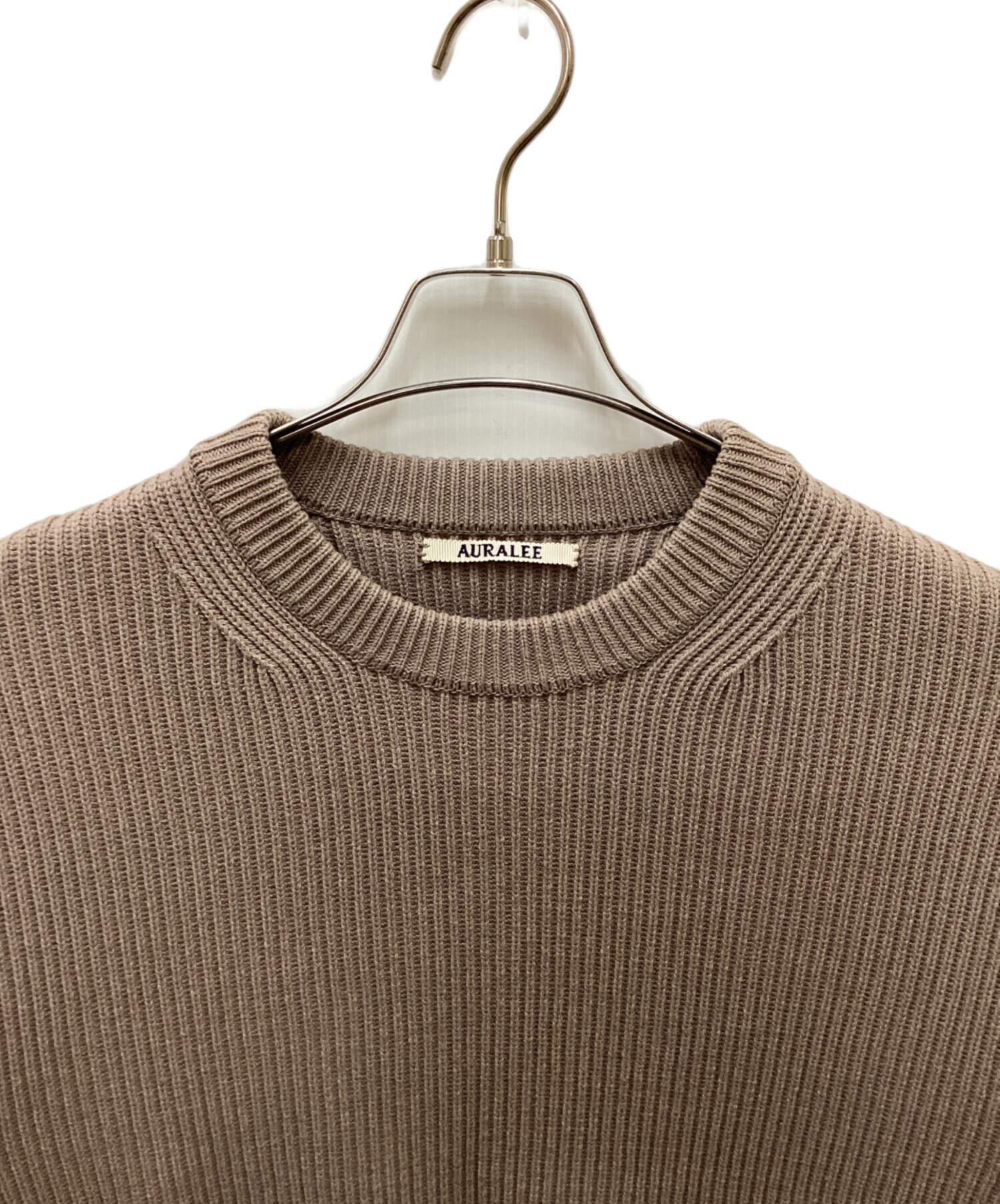 中古・古着通販】AURALEE (オーラリー) SUPER FINE WOOL RIB KNIT BIG