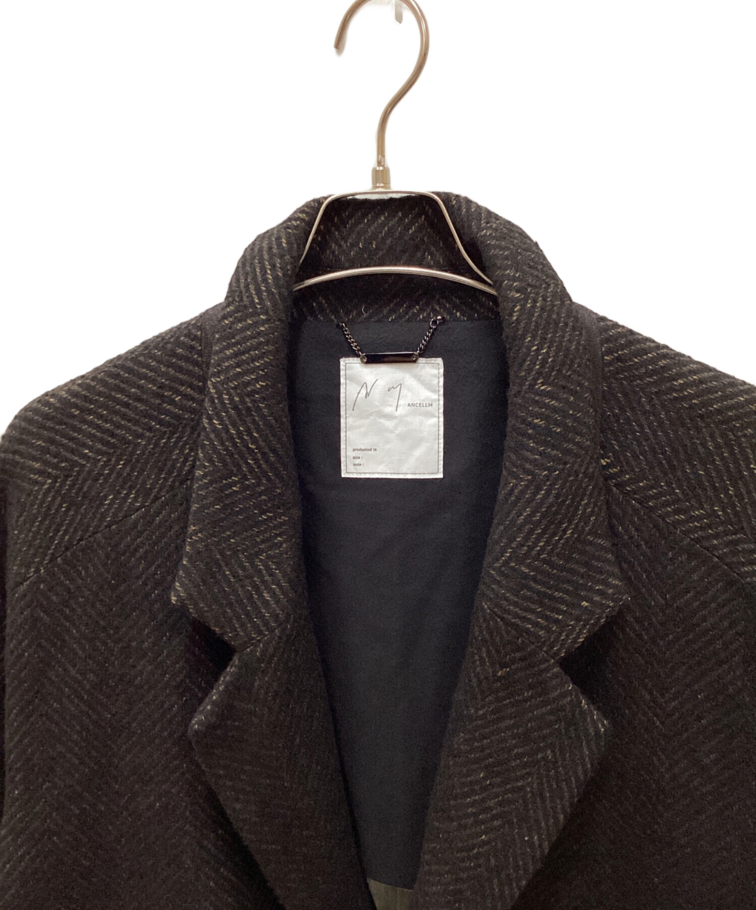 中古・古着通販】ANCELLM (アンセルム) SEMI-DOUBLE CHESTER COAT