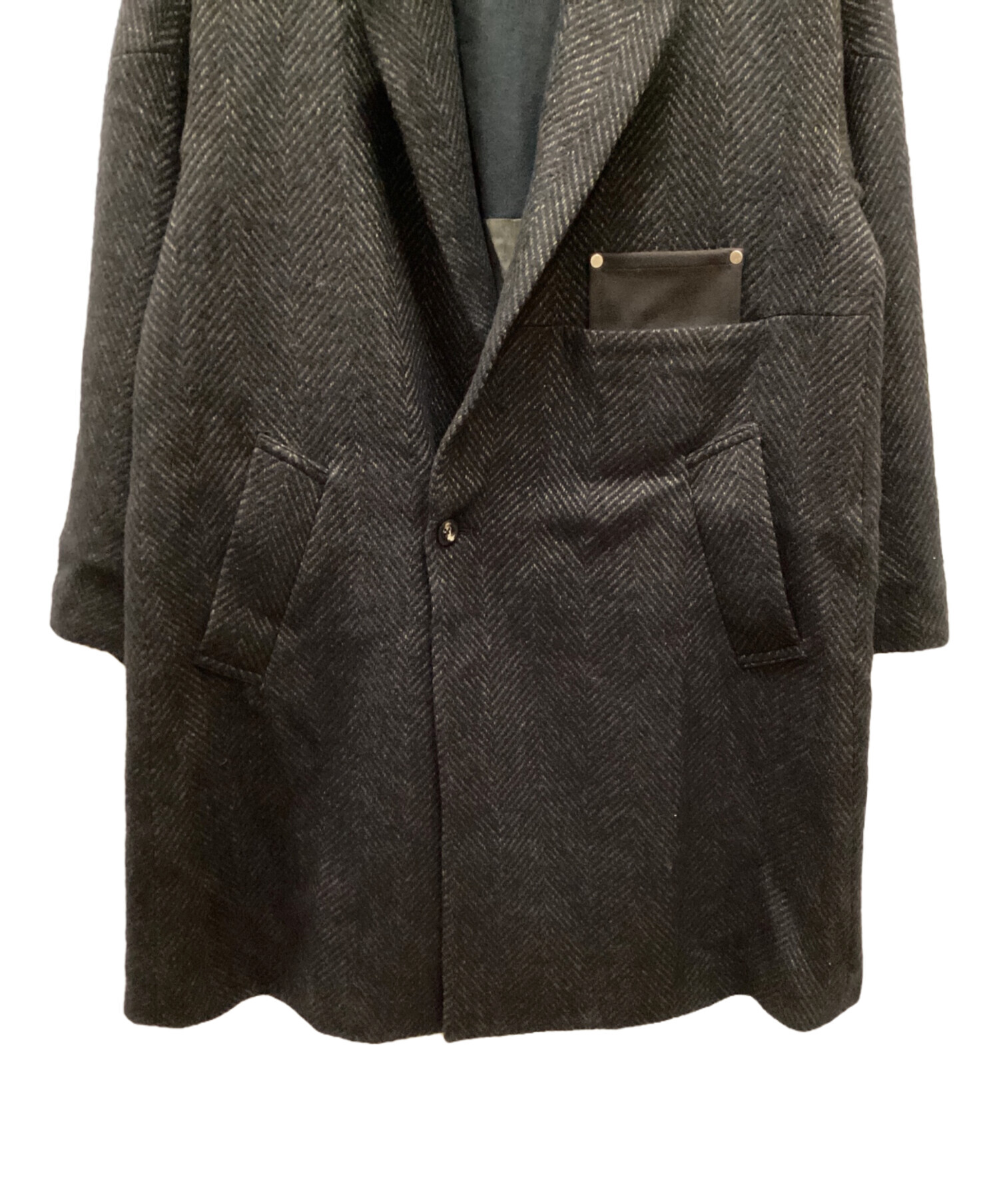 中古・古着通販】ANCELLM (アンセルム) SEMI-DOUBLE CHESTER COAT