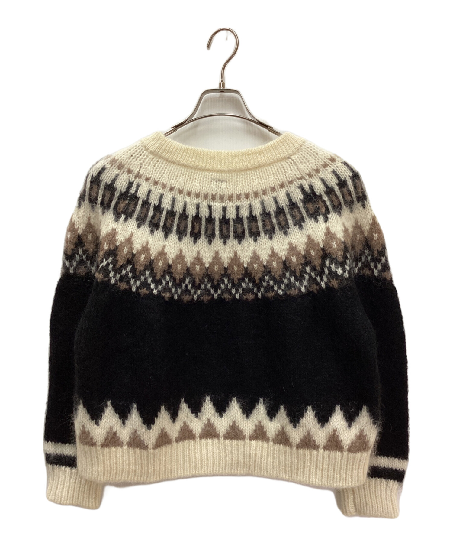 BATONER アルパカ モヘア ノルディック柄 ニット 1 中古・古着通販】BATONER (バトナ―) モヘアウールアルパカノルディック