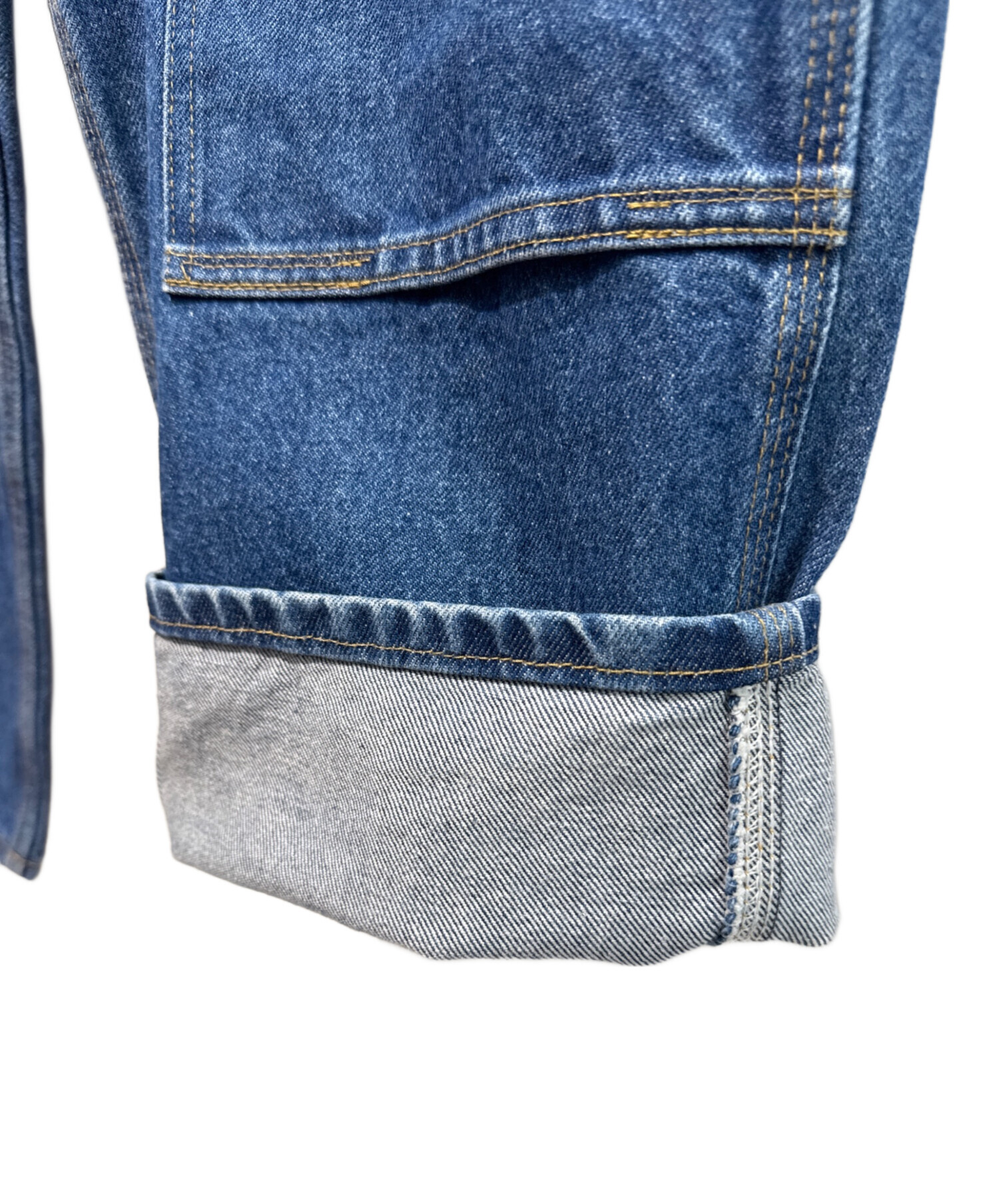 中古・古着通販】CarHartt (カーハート) ダブルニーデニムパンツ B73