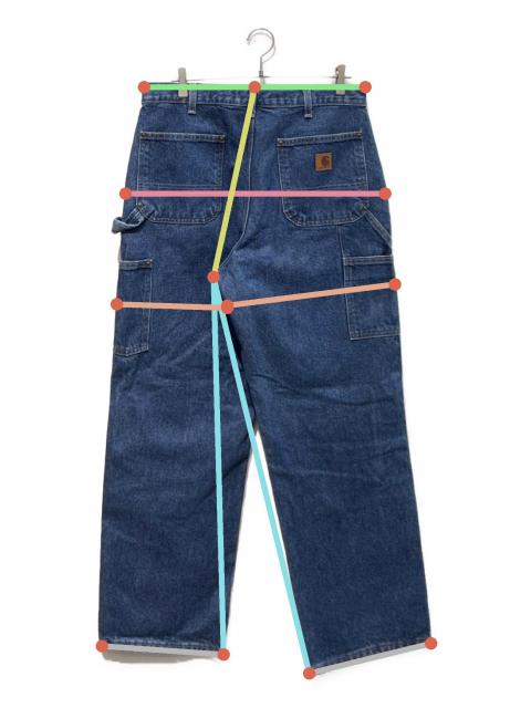 中古・古着通販】CarHartt (カーハート) ダブルニーデニムパンツ B73