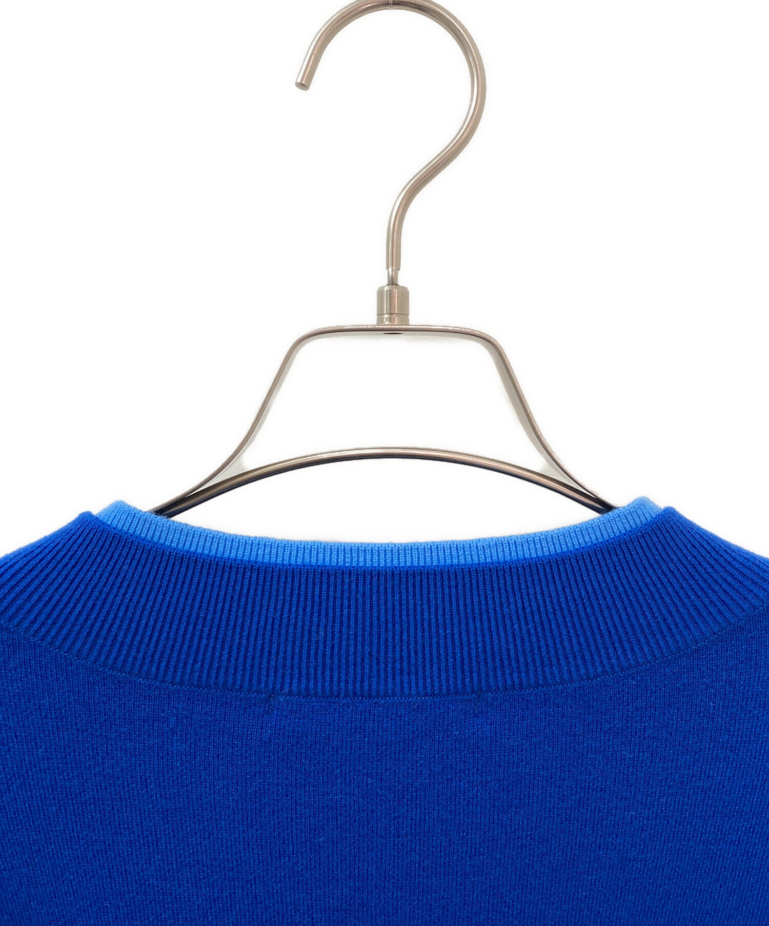 中古・古着通販】ENFOLD (エンフォルド) FAKE-LAYERED PULLOVER ブルー