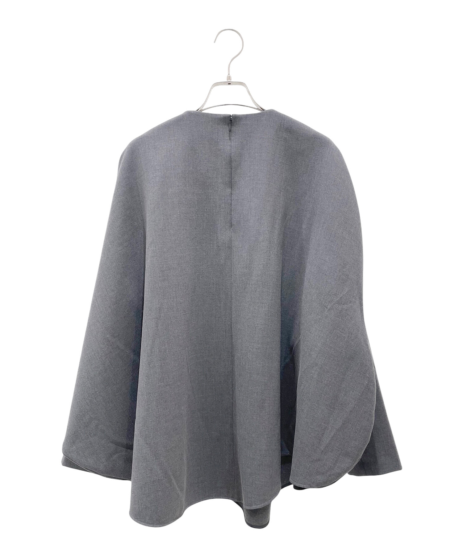 中古・古着通販】ENFOLD (エンフォルド) CURVED-FORM PULLOVER グレー