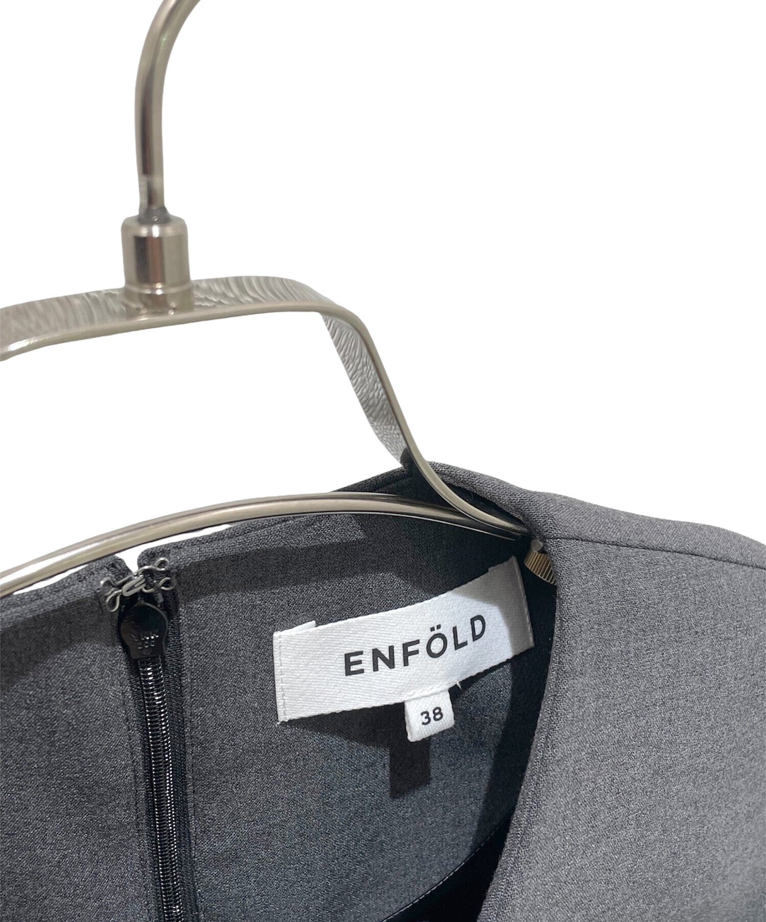 中古・古着通販】ENFOLD (エンフォルド) CURVED-FORM PULLOVER グレー