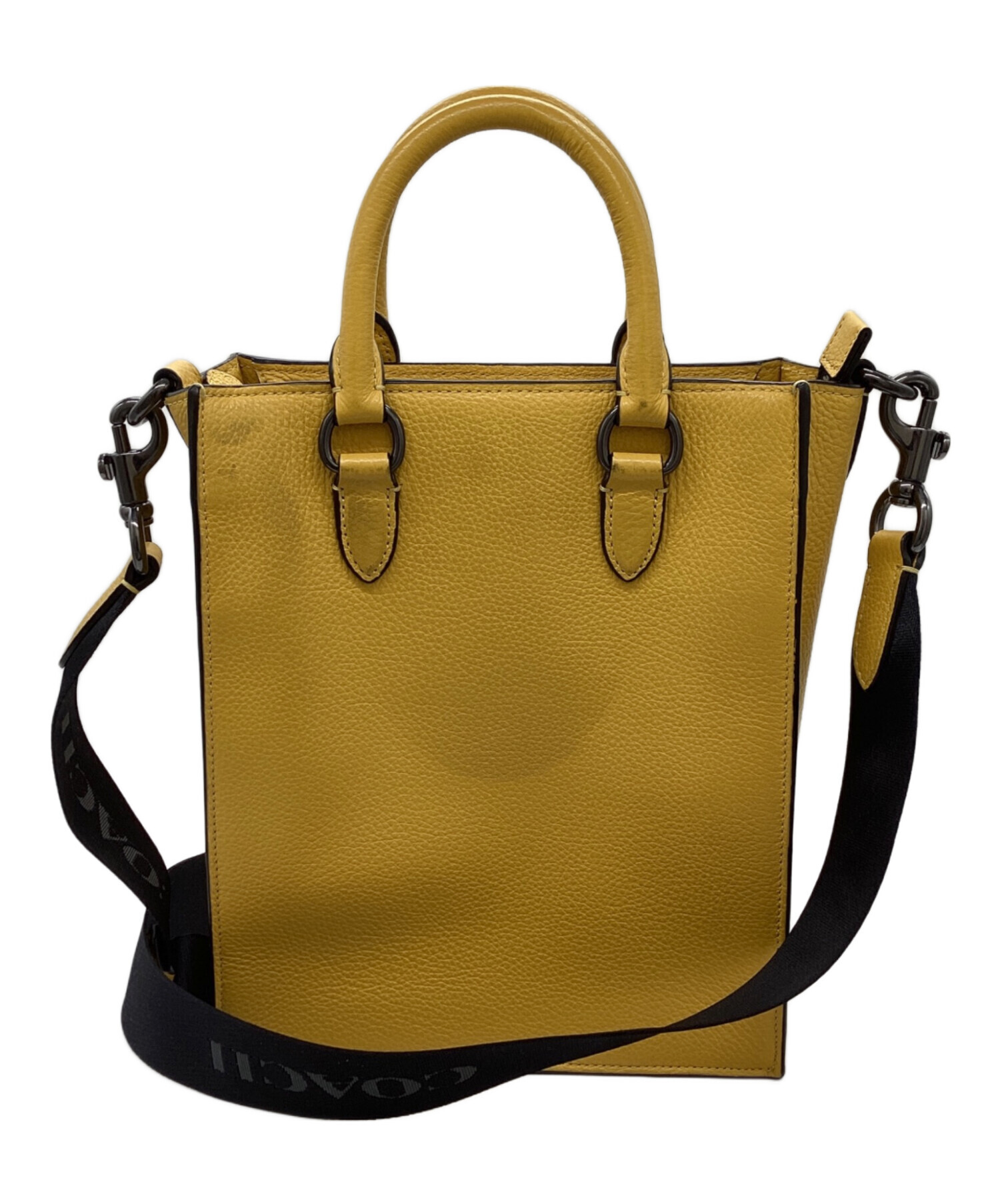 美品 ✨ COACH コーチ ディラン トート2way ロゴ レザー イエロー 