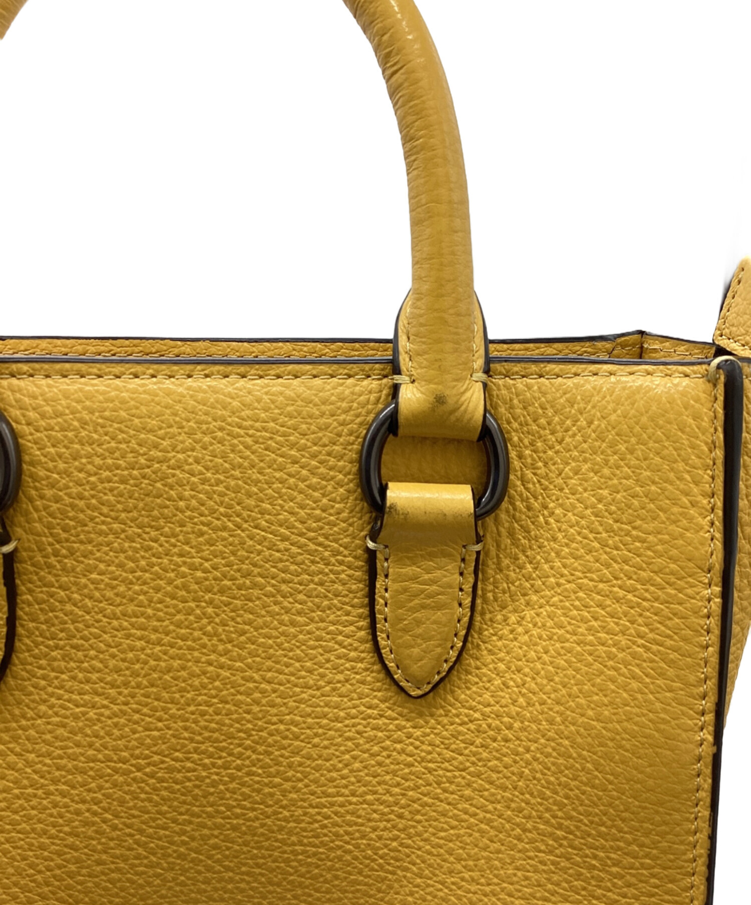 美品 ✨ COACH コーチ ディラン トート2way ロゴ レザー イエロー 