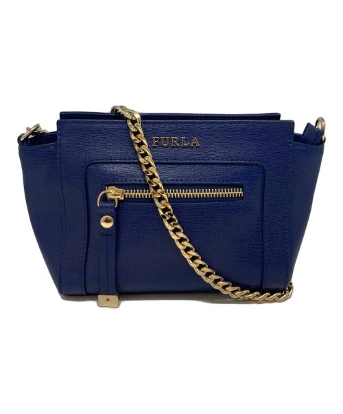 FURLA バッグ　未使用品 中古・古着通販】FURLA (フルラ) ショルダーバッグ ネイビー｜ブランド