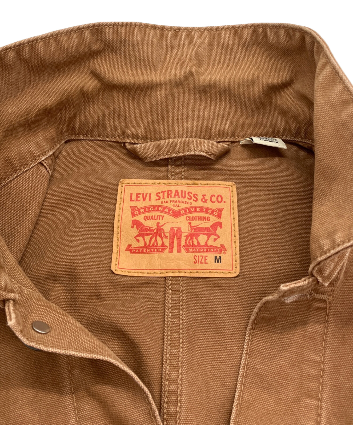 中古・古着通販】LEVI'S (リーバイス) カバーオール ブラウン サイズ:M