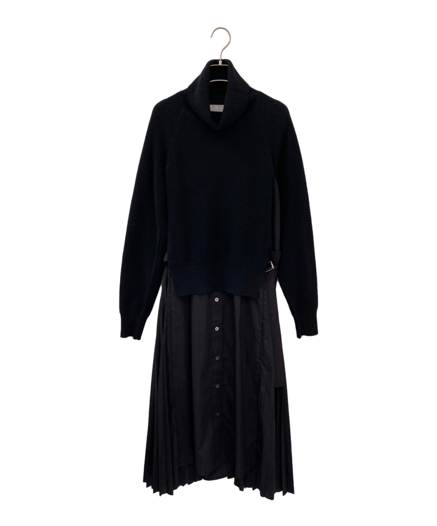 中古・古着通販】sacai (サカイ) ドッキングワンピース ブラック