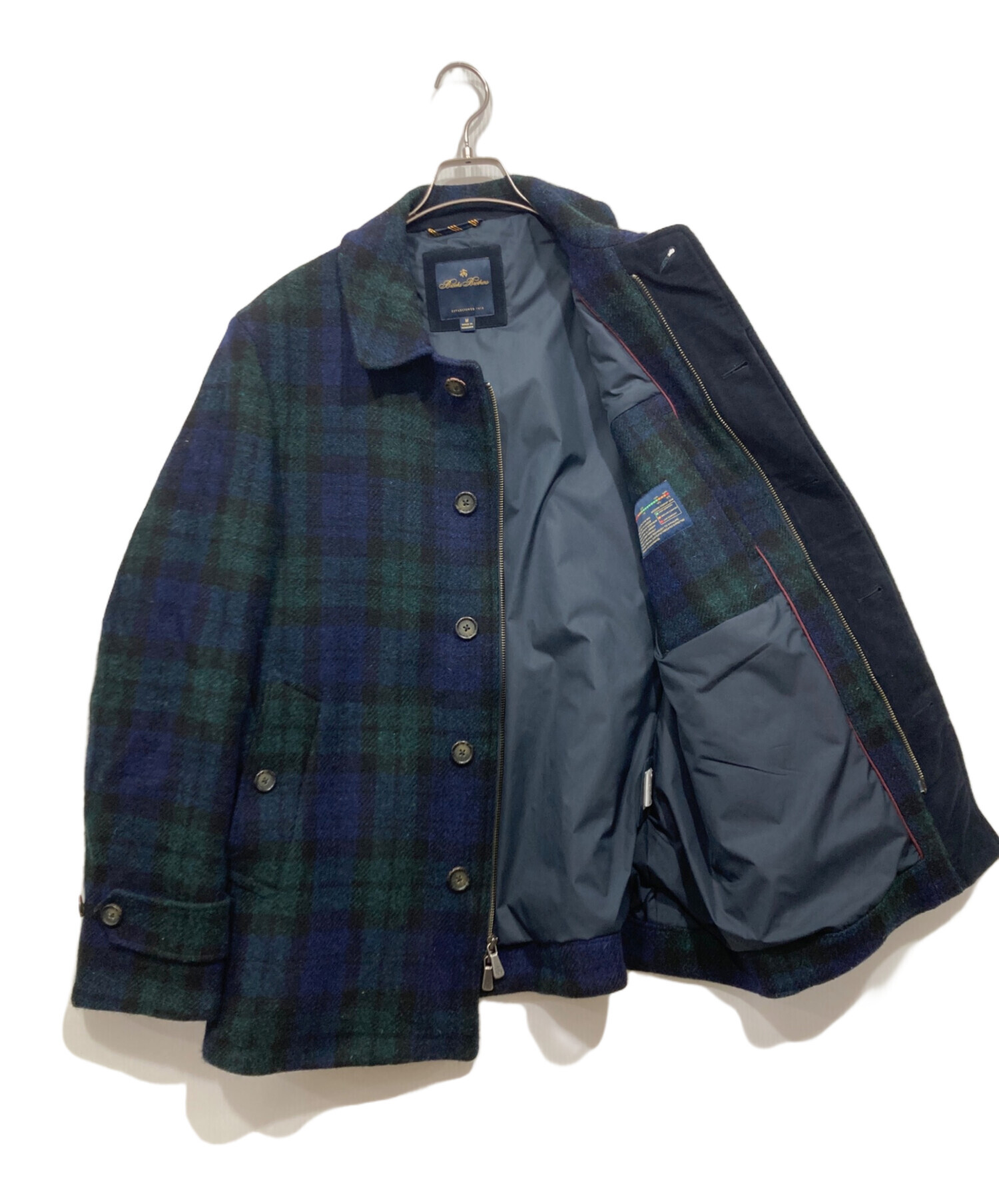 【お値下げ】ブルックスブラザーズ ハリスツイード 千鳥 ネイビージャケット 中古・古着通販】BROOKS BROTHERS (ブルックスブラザーズ) Harris