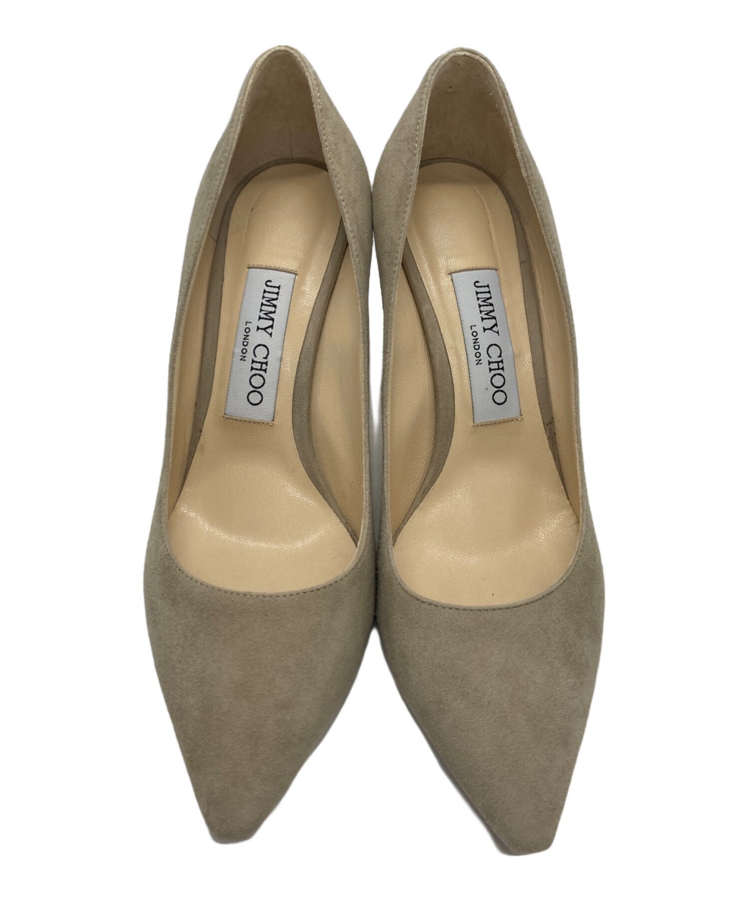 中古・古着通販】JIMMY CHOO (ジミーチュウ) スウェードヒールパンプス