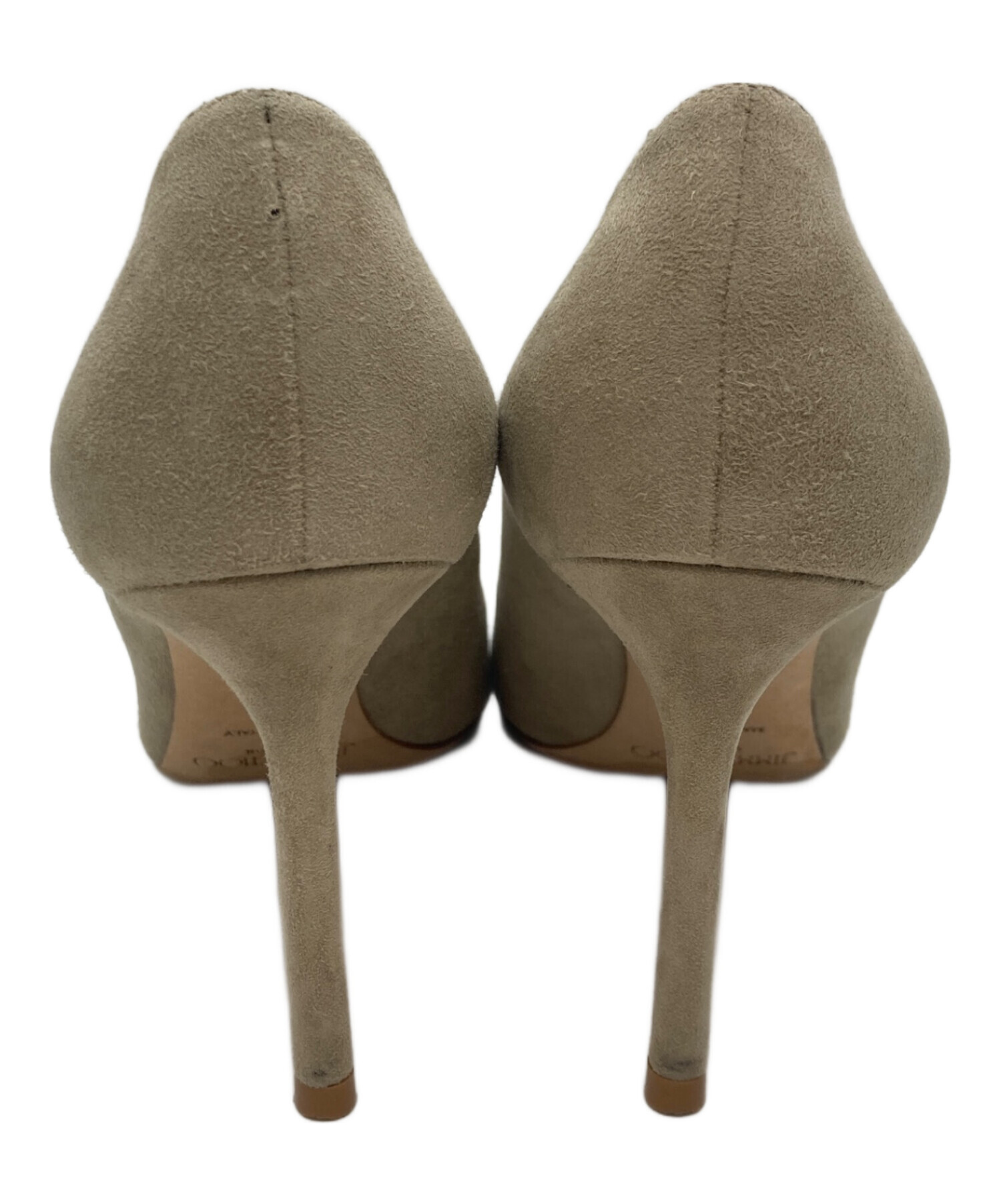 中古・古着通販】JIMMY CHOO (ジミーチュウ) スウェードヒールパンプス