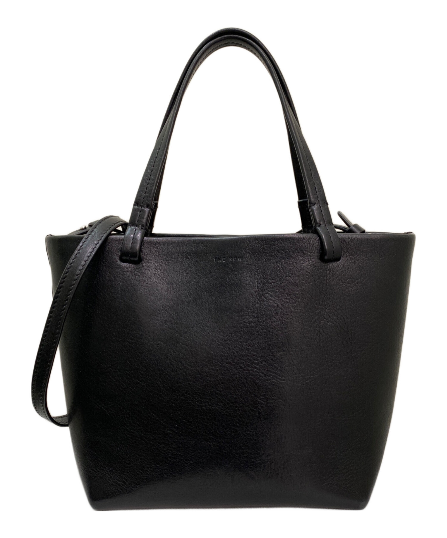 THE ROW ブラック 2Wayトートバッグ ブラック グレインレザー THE ROW 