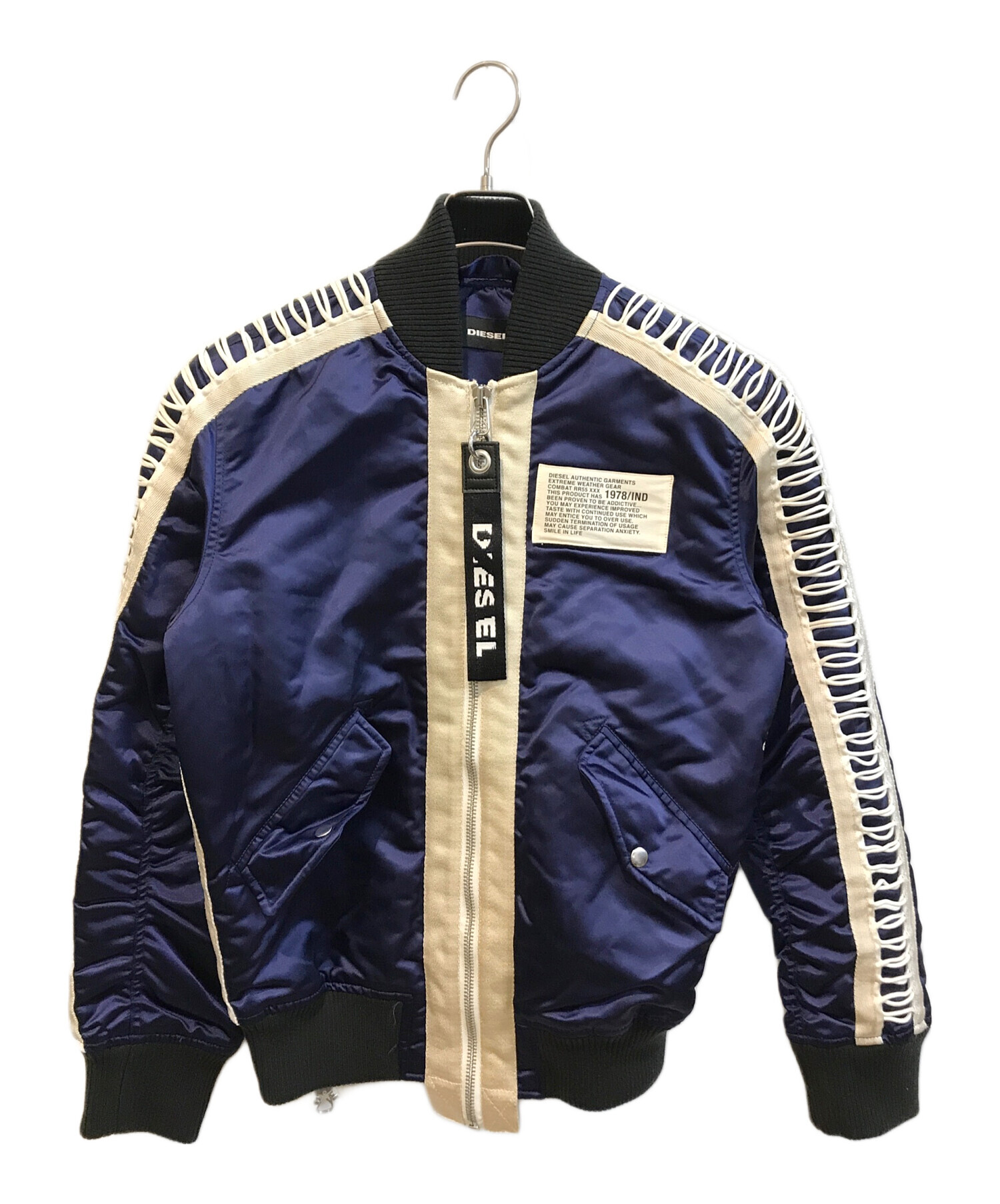中古・古着通販】DIESEL (ディーゼル) レースアップボンバージャケット 