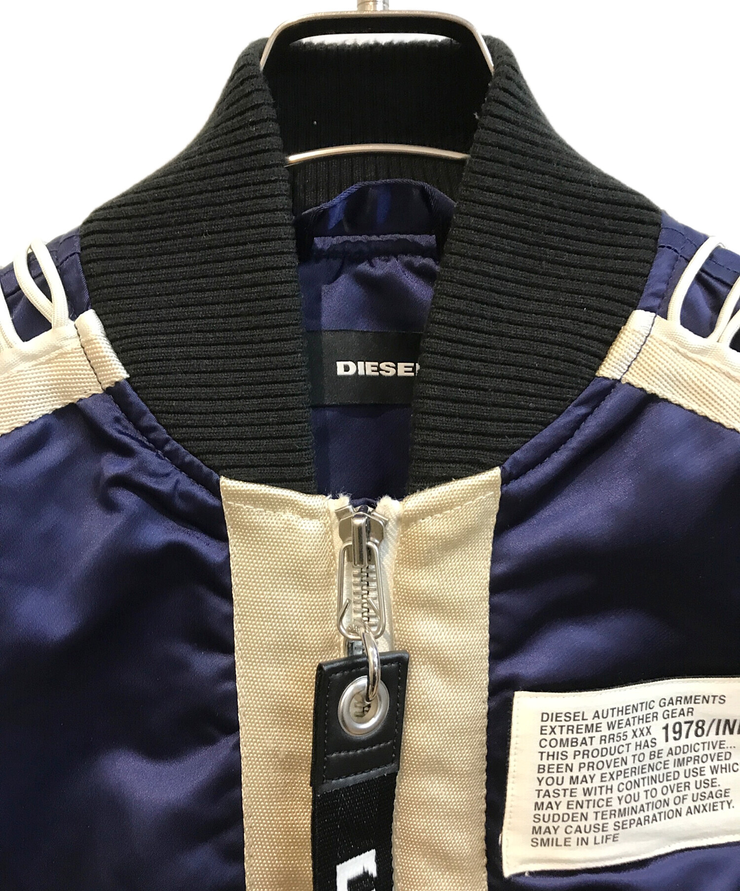 中古・古着通販】DIESEL (ディーゼル) レースアップボンバージャケット 