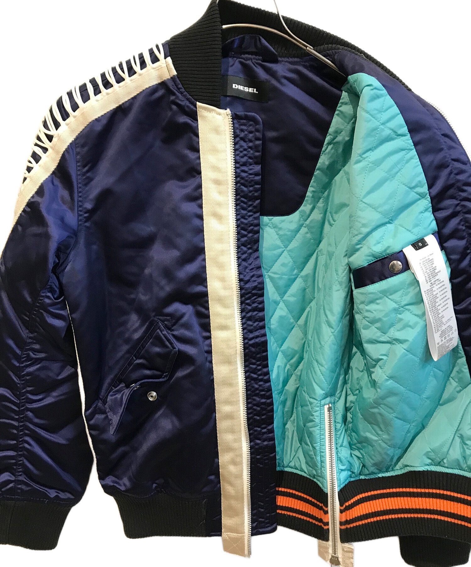 中古・古着通販】DIESEL (ディーゼル) レースアップボンバージャケット