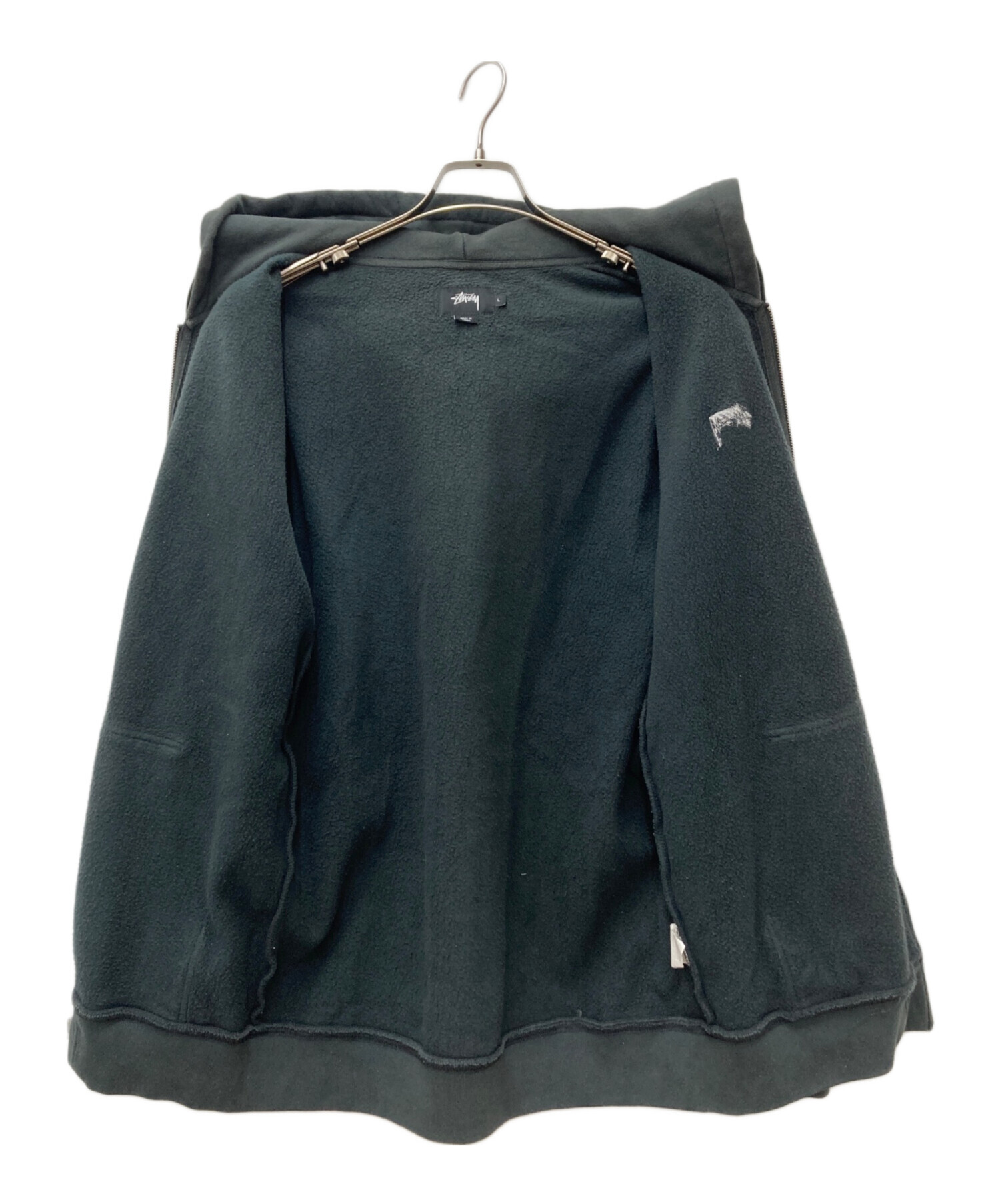 中古・古着通販】stussy (ステューシー) ジップパーカー グレー サイズ 中古・古着通販】stussy (ステューシー) ジップパーカー グレー サイズ