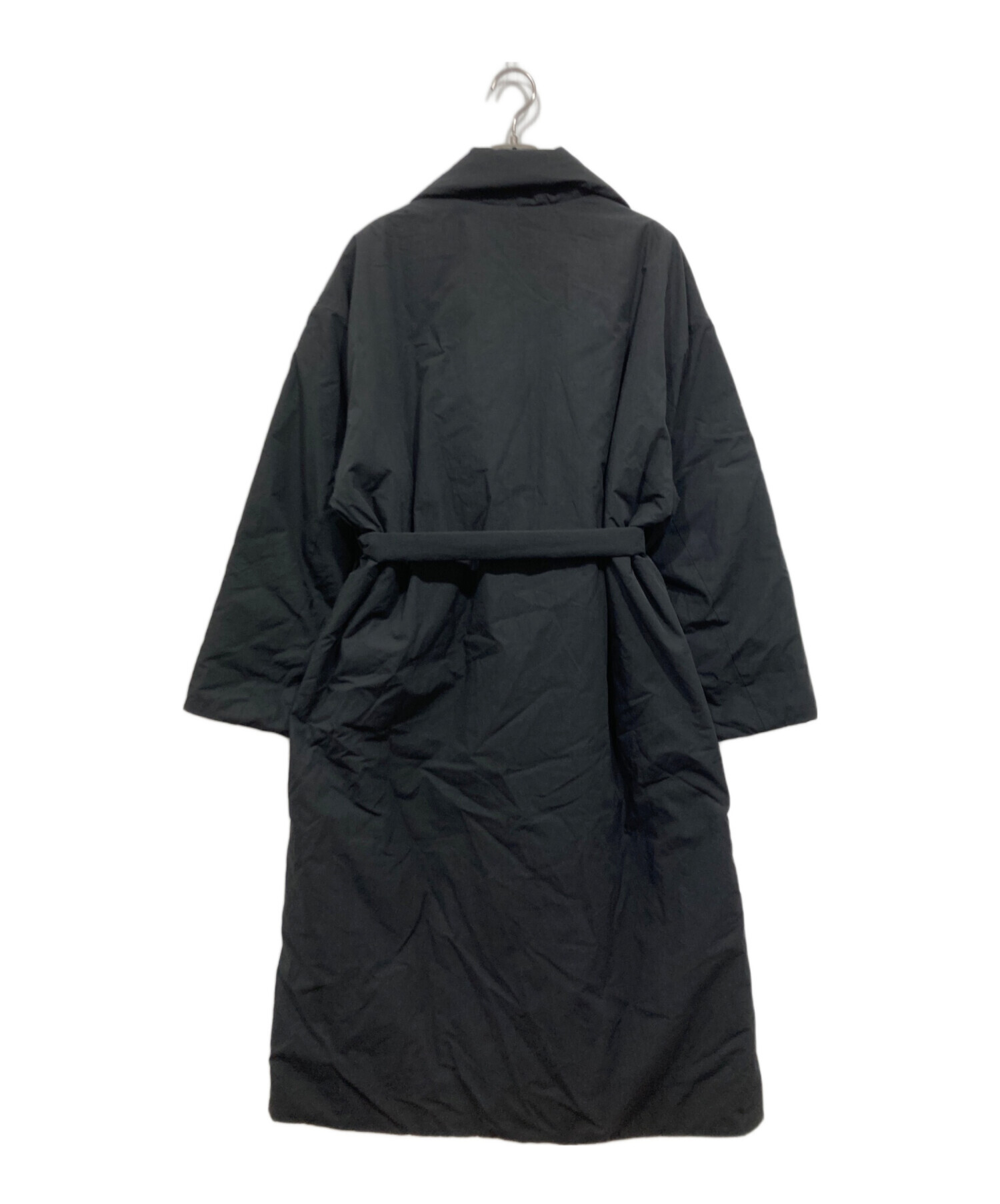 中古・古着通販】CLOCHE (クロシェ) 中綿ロングコート ブラック サイズ