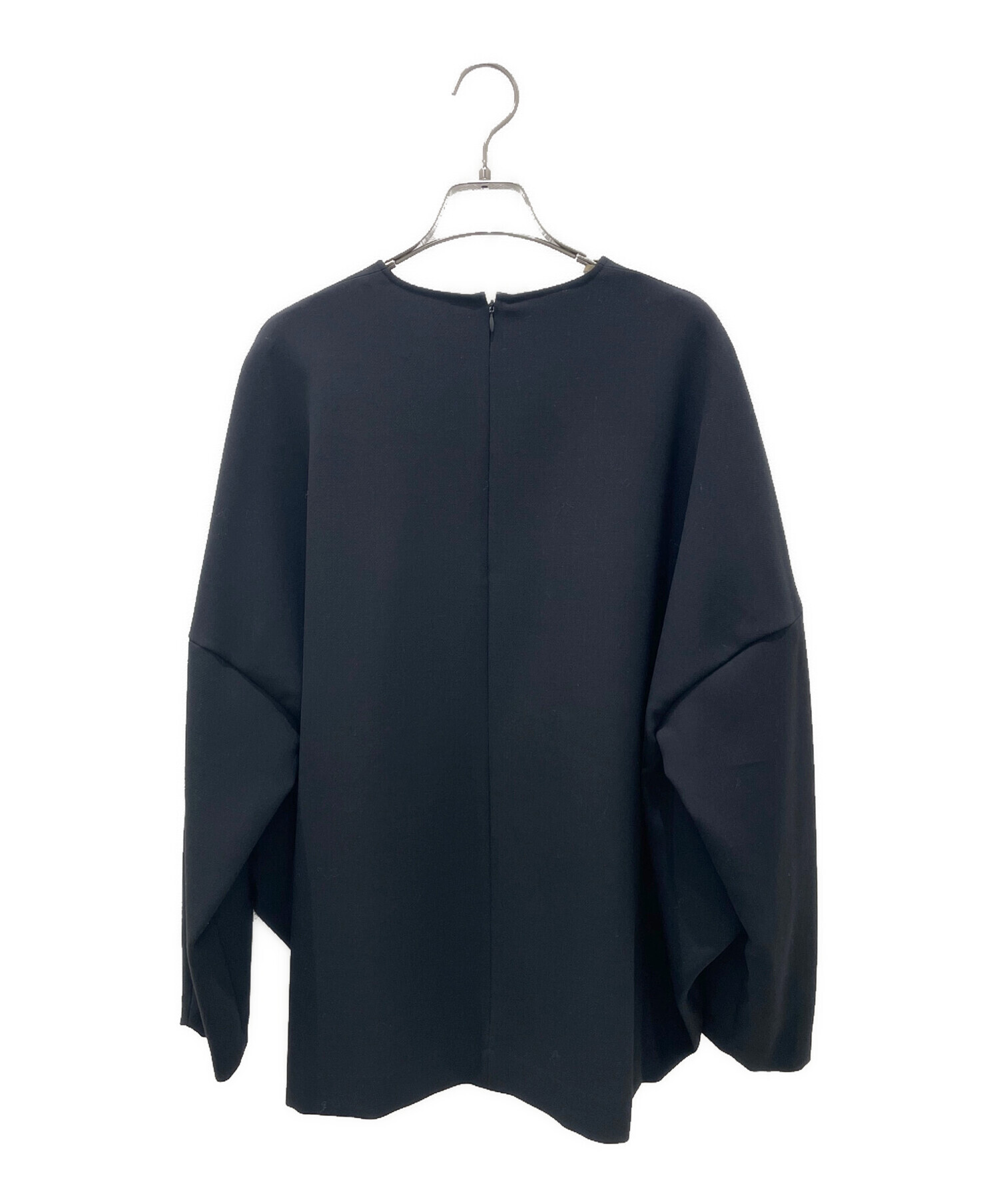 試着のみ ENFOLD RAMBUS PULLOVER ブラウス 中古・古着通販】ENFOLD (エンフォルド) RAMBUS PULLOVER ブラック
