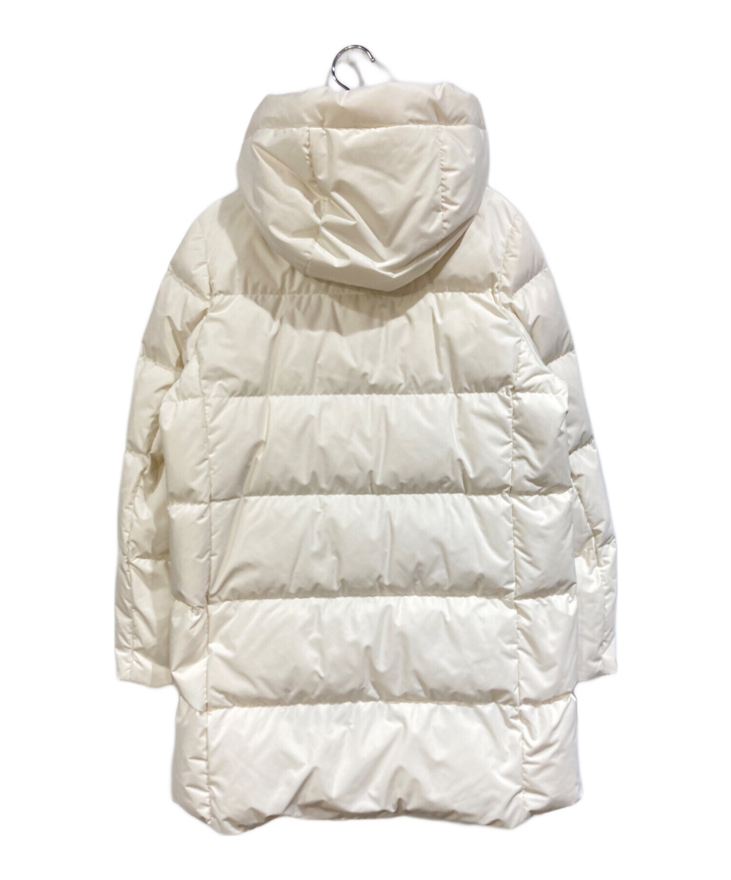 中古・古着通販】ANAYI (アナイ) マットタフタダウンコート ホワイト