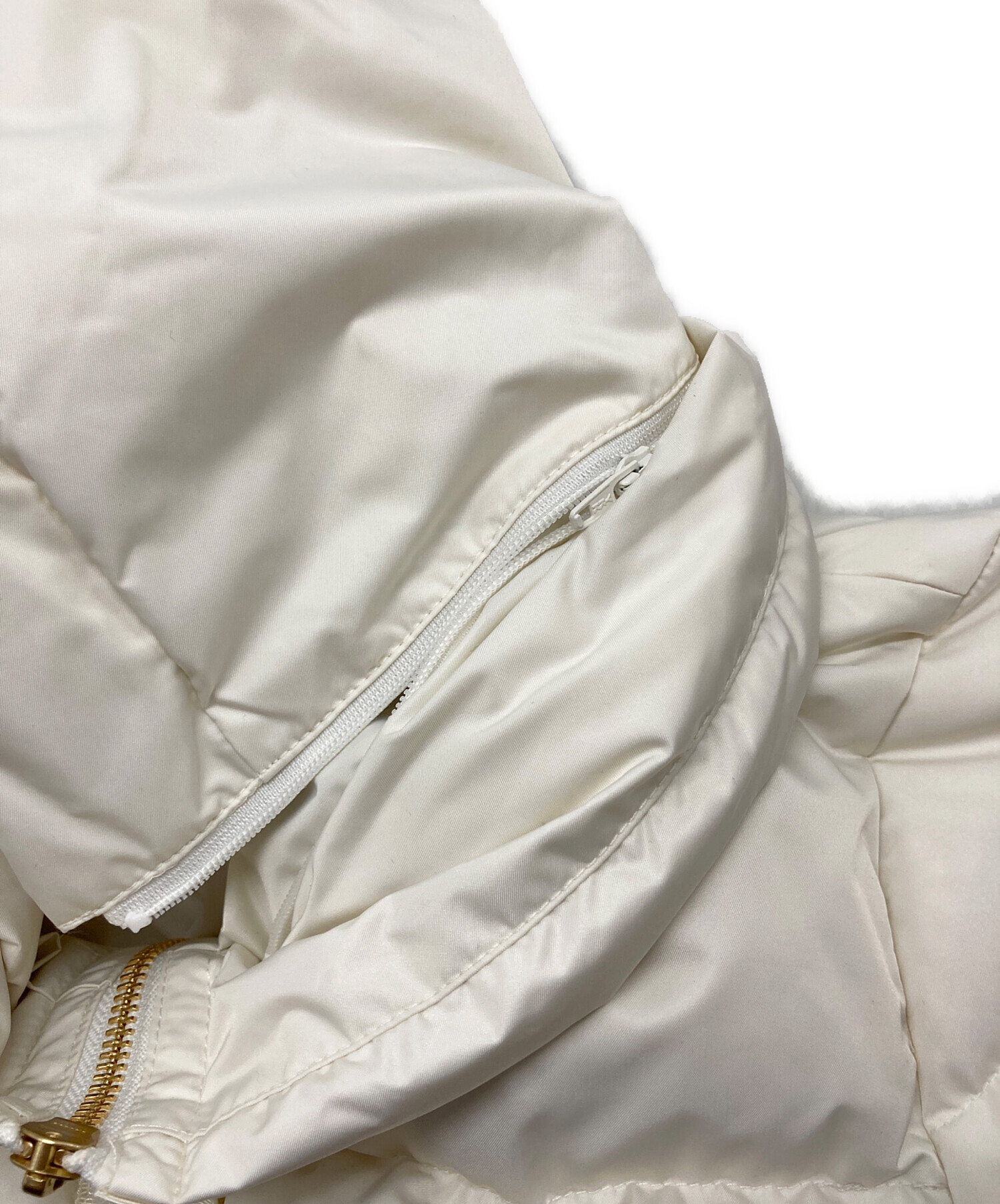 中古・古着通販】ANAYI (アナイ) マットタフタダウンコート ホワイト