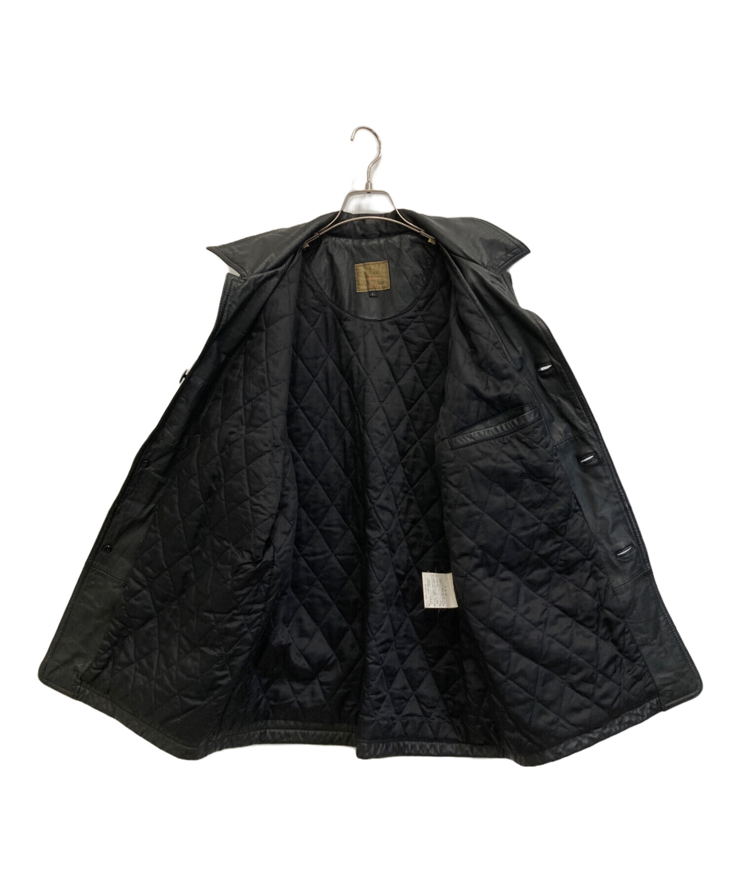 中古・古着通販】GLEEMAN (-) レザージャケット ブラック サイズ:L