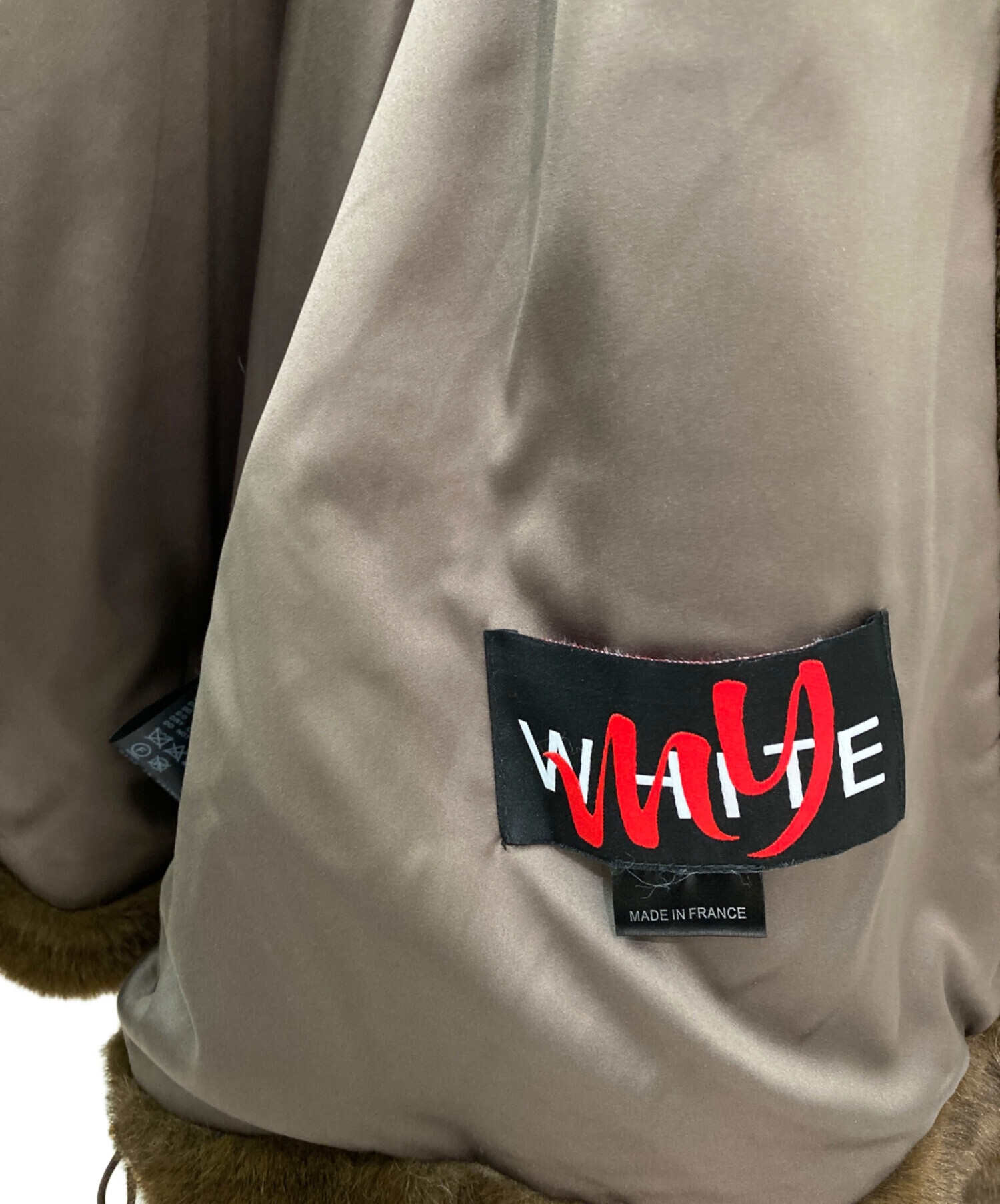 中古・古着通販】MY WHITE (マイ ホワイト) エコファーブルゾン 
