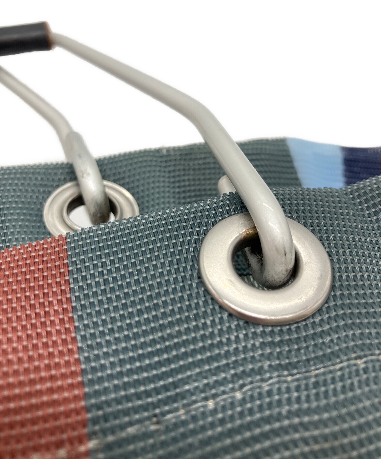 中古・古着通販】MARNI (マルニ) ストライプメッシュトートバッグ