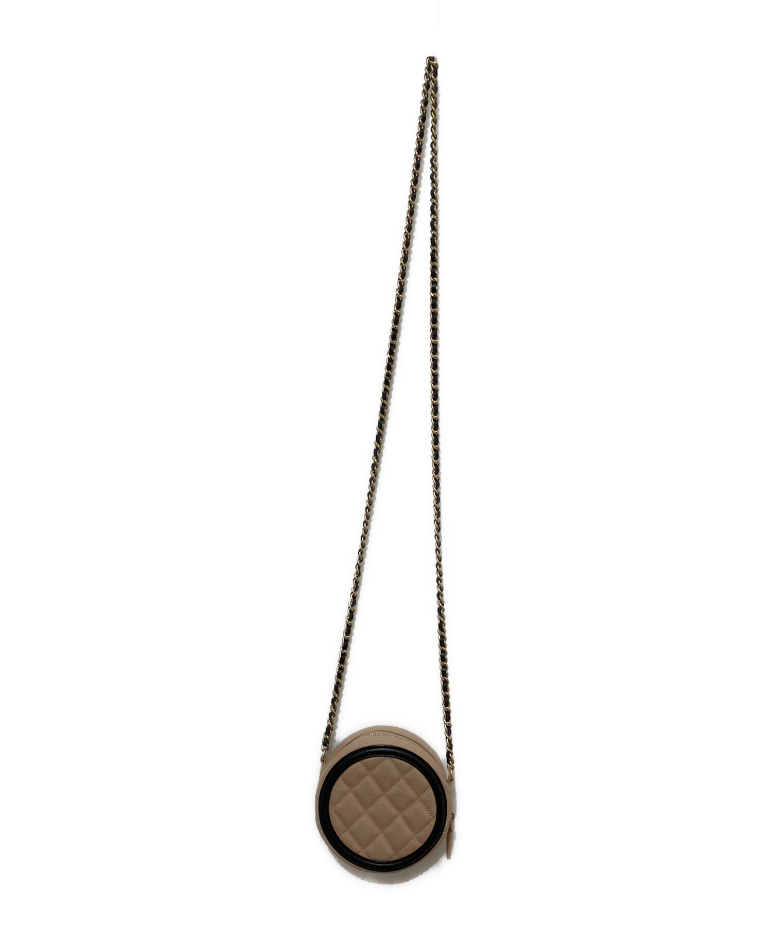 中古・古着通販】CHANEL (シャネル) ショルダーポーチ ベージュ