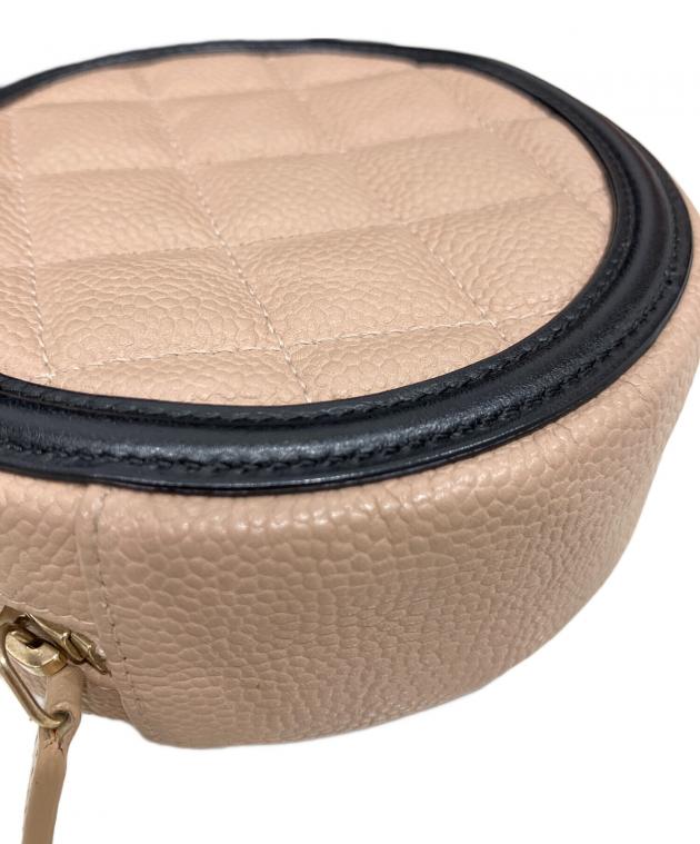美品 CHANEL ベージュ レザー ポーチ 中古・古着通販】CHANEL (シャネル) ショルダーポーチ ベージュ