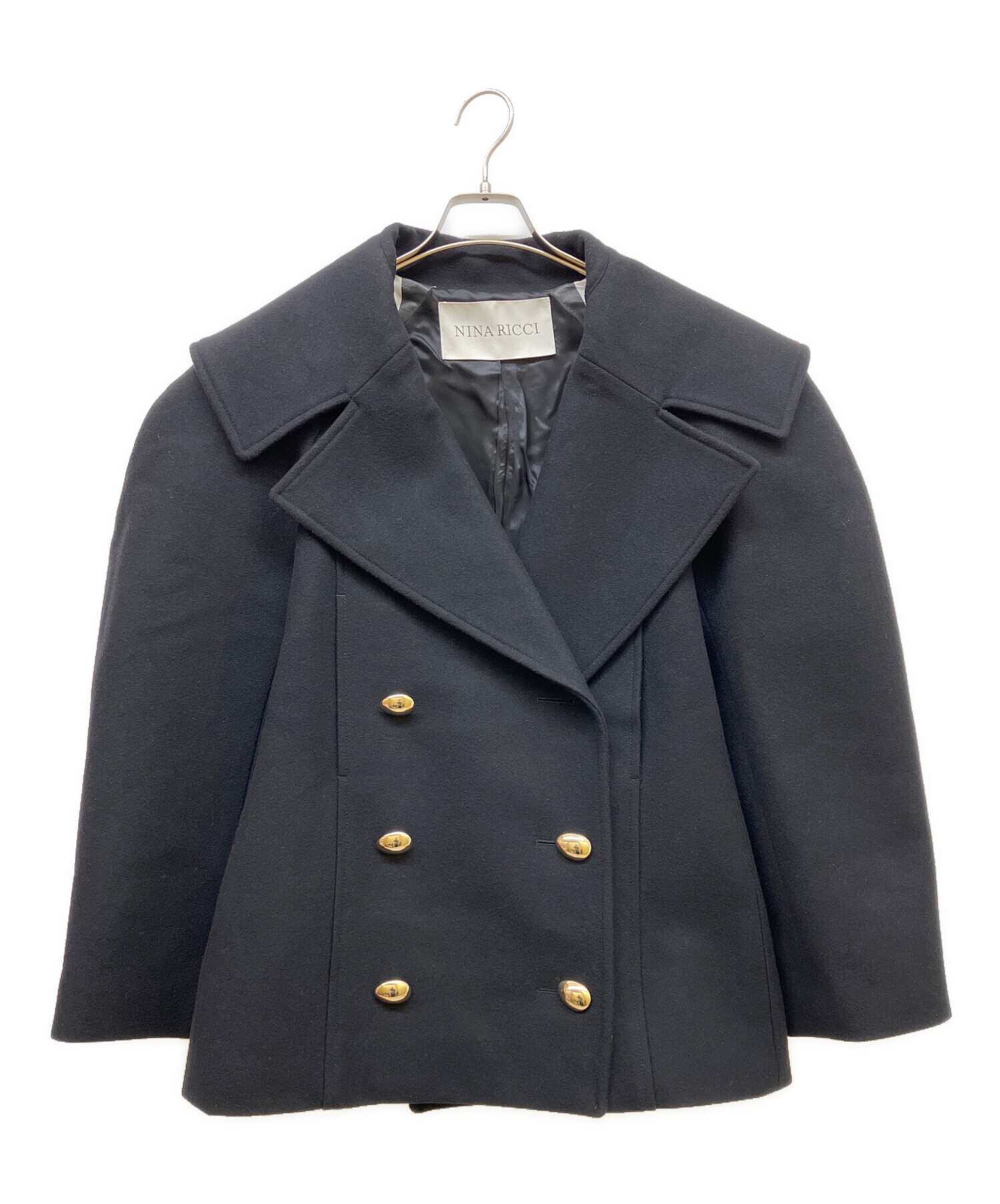 中古・古着通販】NINA RICCI (ニナリッチ) ショートコート ネイビー 