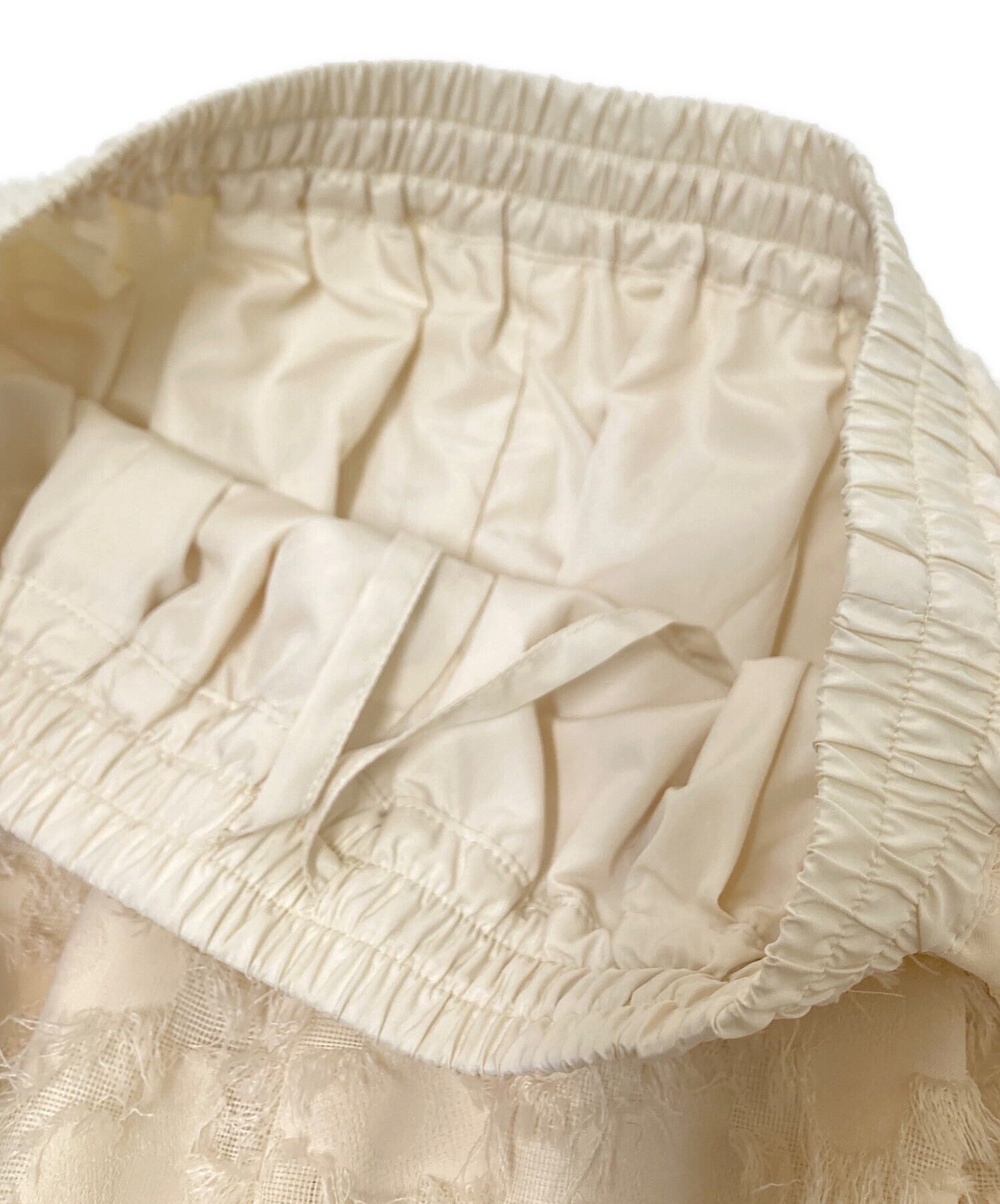 中古・古着通販】cygne (シーニュ) カットジャガードパンツ ベージュ