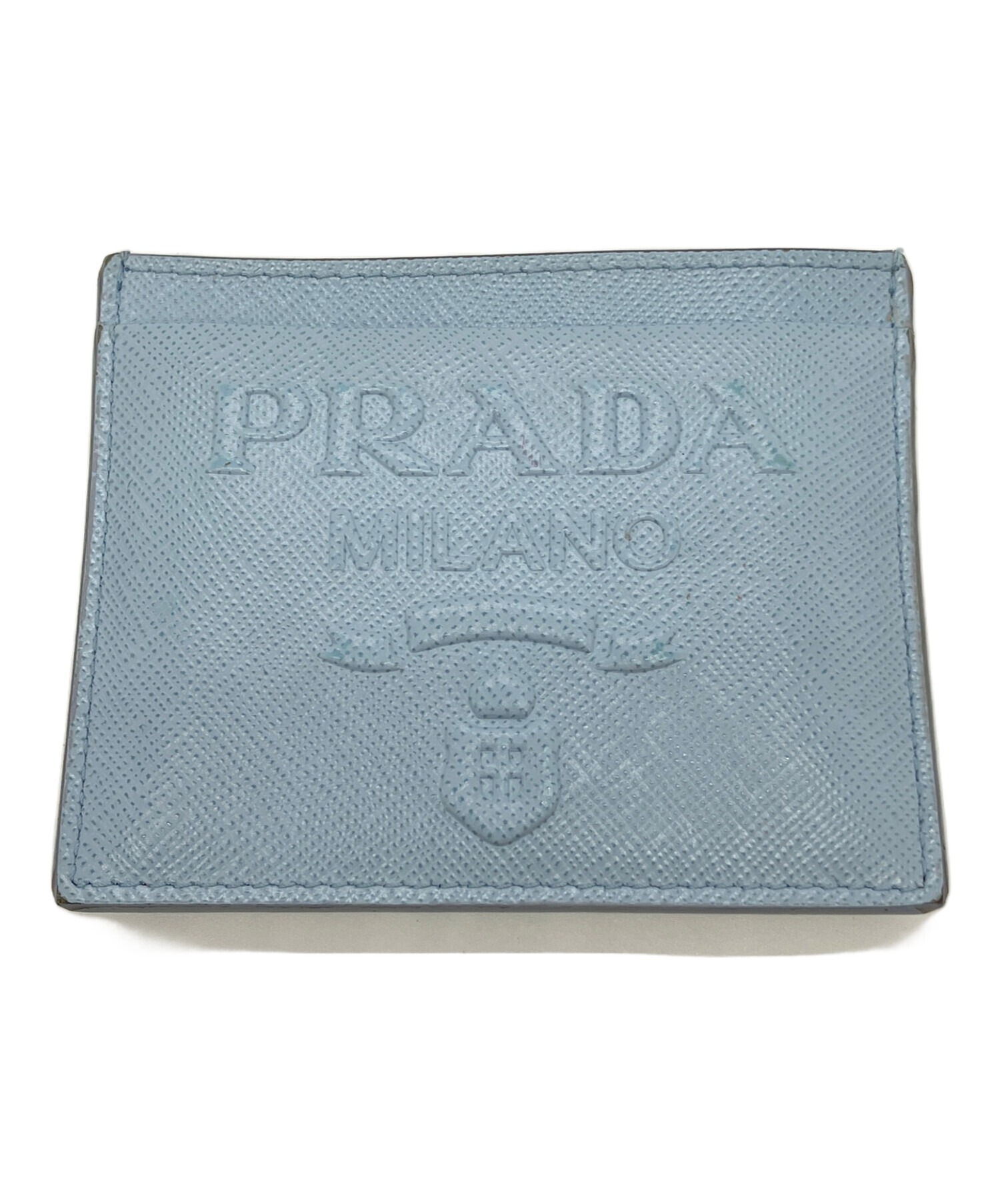 価格ご相談OK!新品未使用♡PRADA♡ カードケース 中古・古着通販】PRADA (プラダ) カードケース ブルー｜ブランド・古着