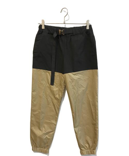 中古・古着通販】sacai (サカイ) バイカラーパンツ 21-05665 ブラック
