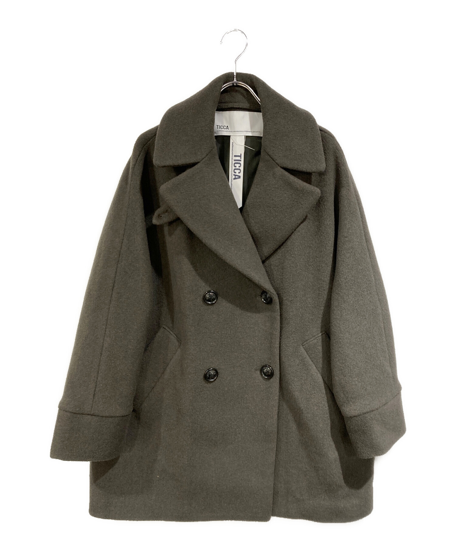 美品・希少カラー✨ティッカ　テントコート　オーバーコート　ロング　オリーブ　F TICCAティッカ ロングテントコート C.GRAY | ITAL STYLE WEAR