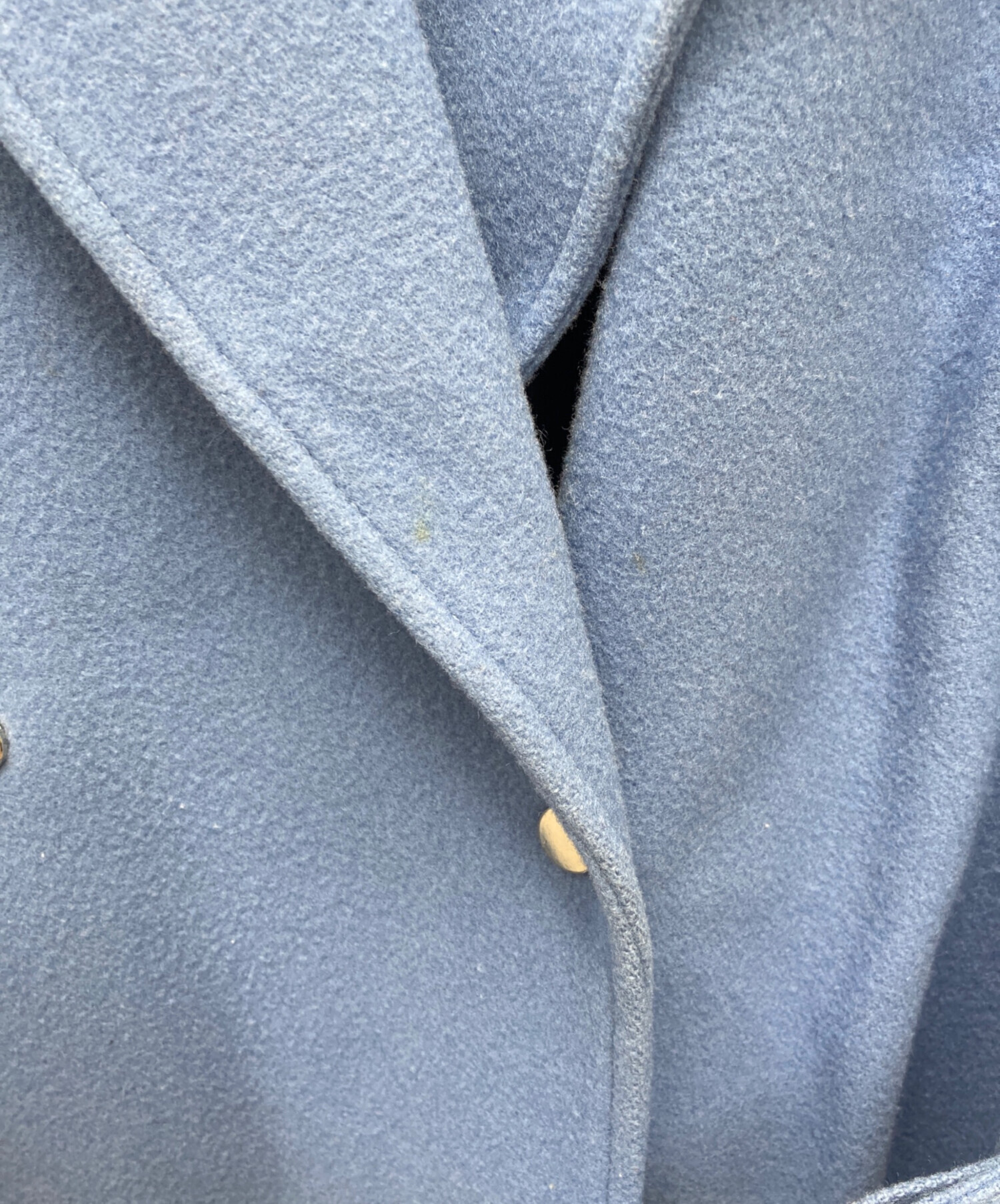 中古・古着通販】Ameri (アメリ) BELT FLARE LONG COAT ブルー サイズ