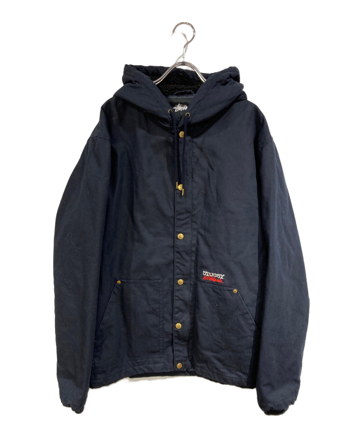 Stussy /ダックジャケット / Mサイズ 中古・古着通販】stussy (ステューシー) フーデットダックジャケット