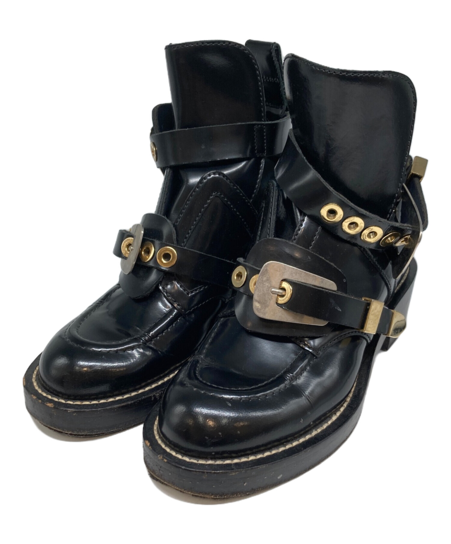 BALENCIAGA バレンシアガ ブーツ 27cm 黒 【古着】【中古】【送料無料】 中古・古着通販】BALENCIAGA (バレンシアガ) ブーツ ブラック サイズ