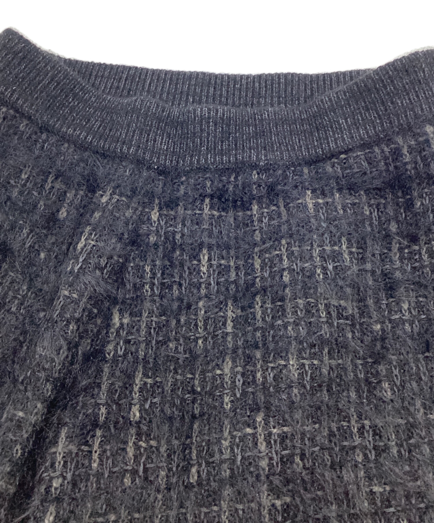 中古・古着通販】Ameri (アメリ) TWEED FRINGE KNIT PANTS ツイード