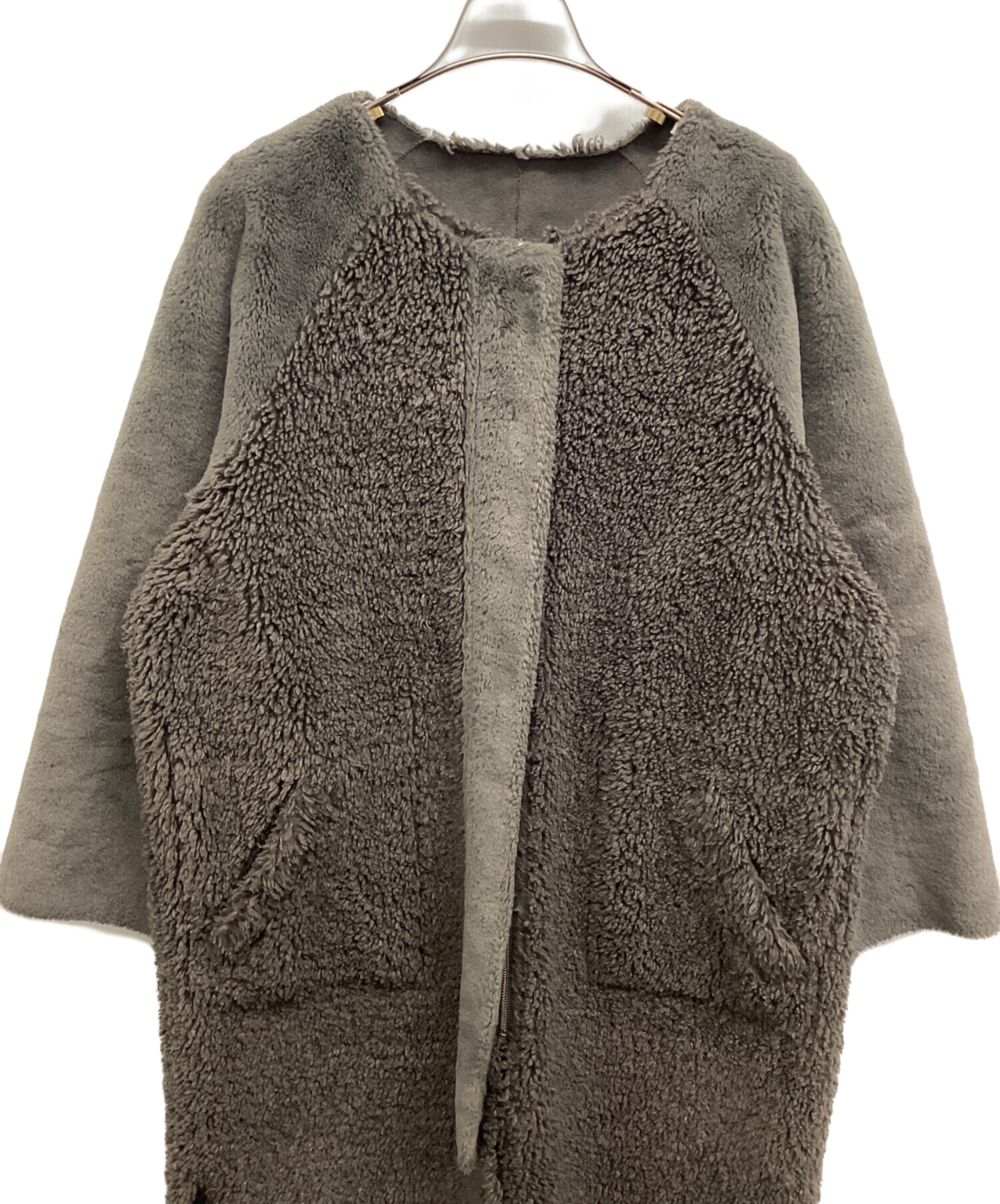 中古・古着通販】Ameri (アメリ) REVERSIBLE TWIN BOA COAT