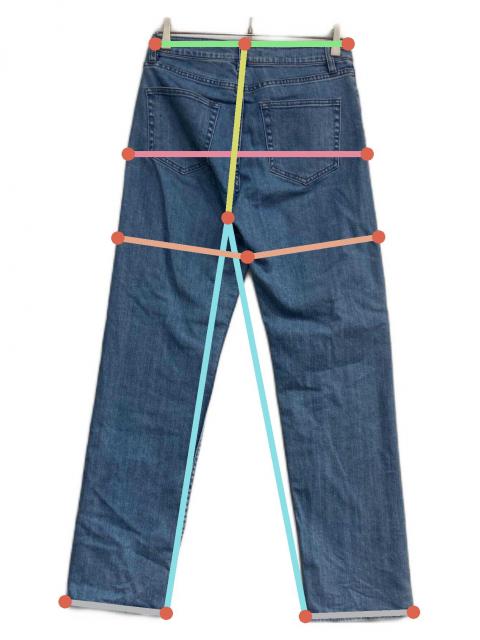 中古・古着通販】sheller (シェリエ) デニムパンツ SL131040415 ブルー