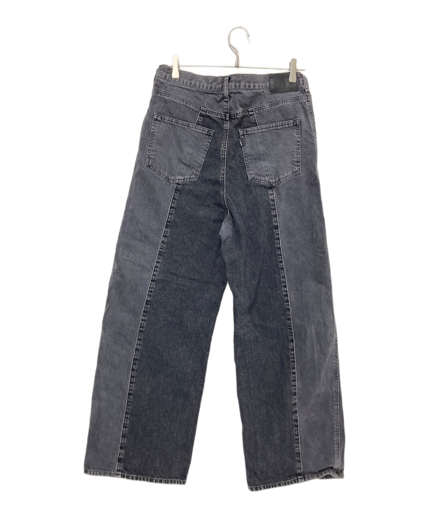 中古・古着通販】jieda (ジエダ) Switching Zip Denim Pants グレー 