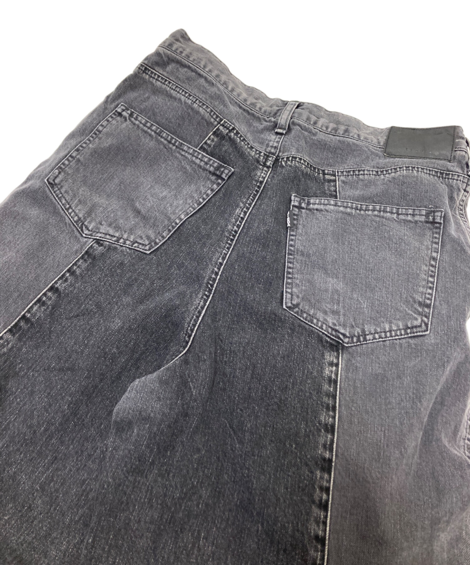 中古・古着通販】jieda (ジエダ) Switching Zip Denim Pants グレー 