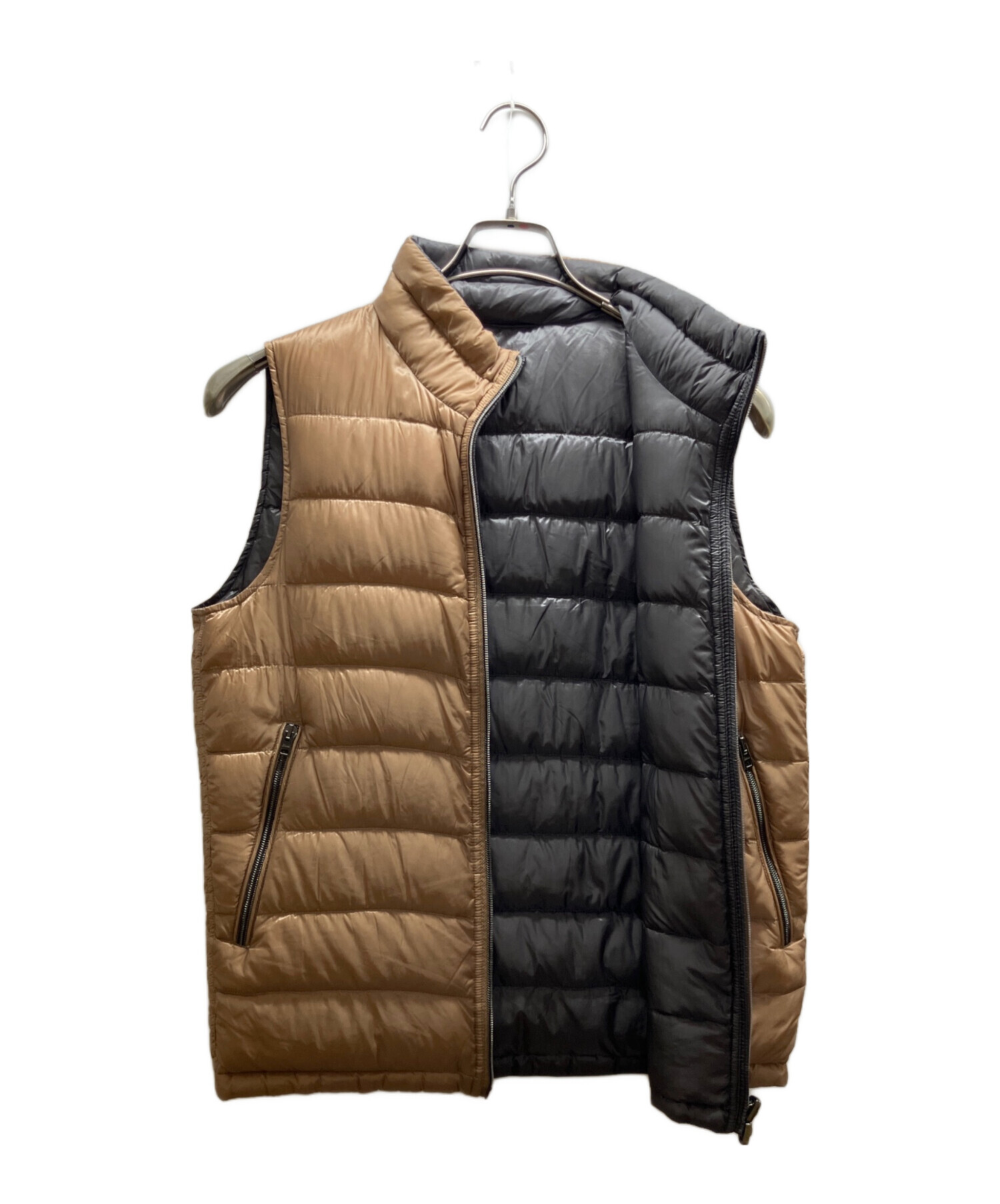 中古・古着通販】HERNO (ヘルノ) リバーシブルダウンベスト ベージュ